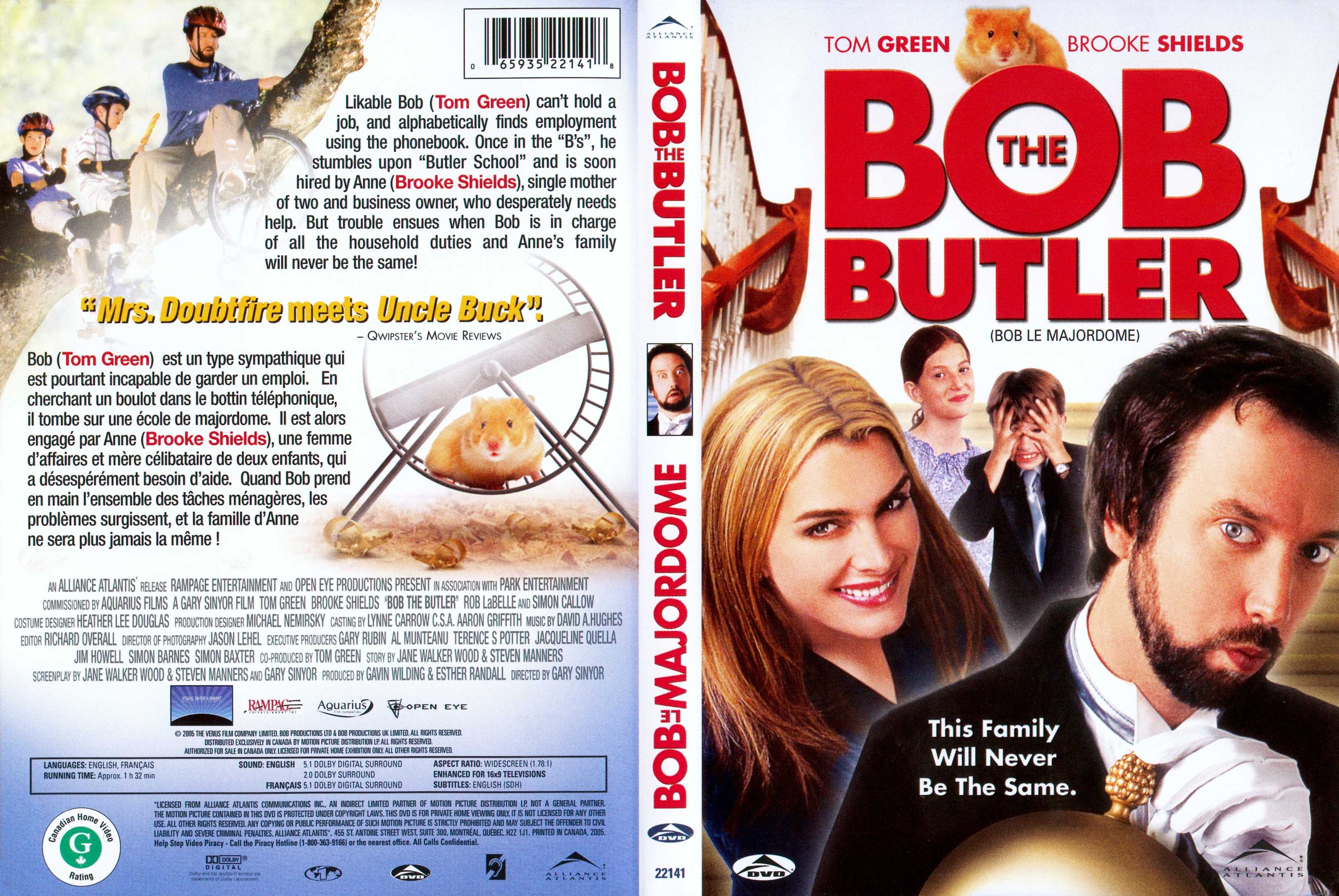 Jaquette DVD Bob le majordome