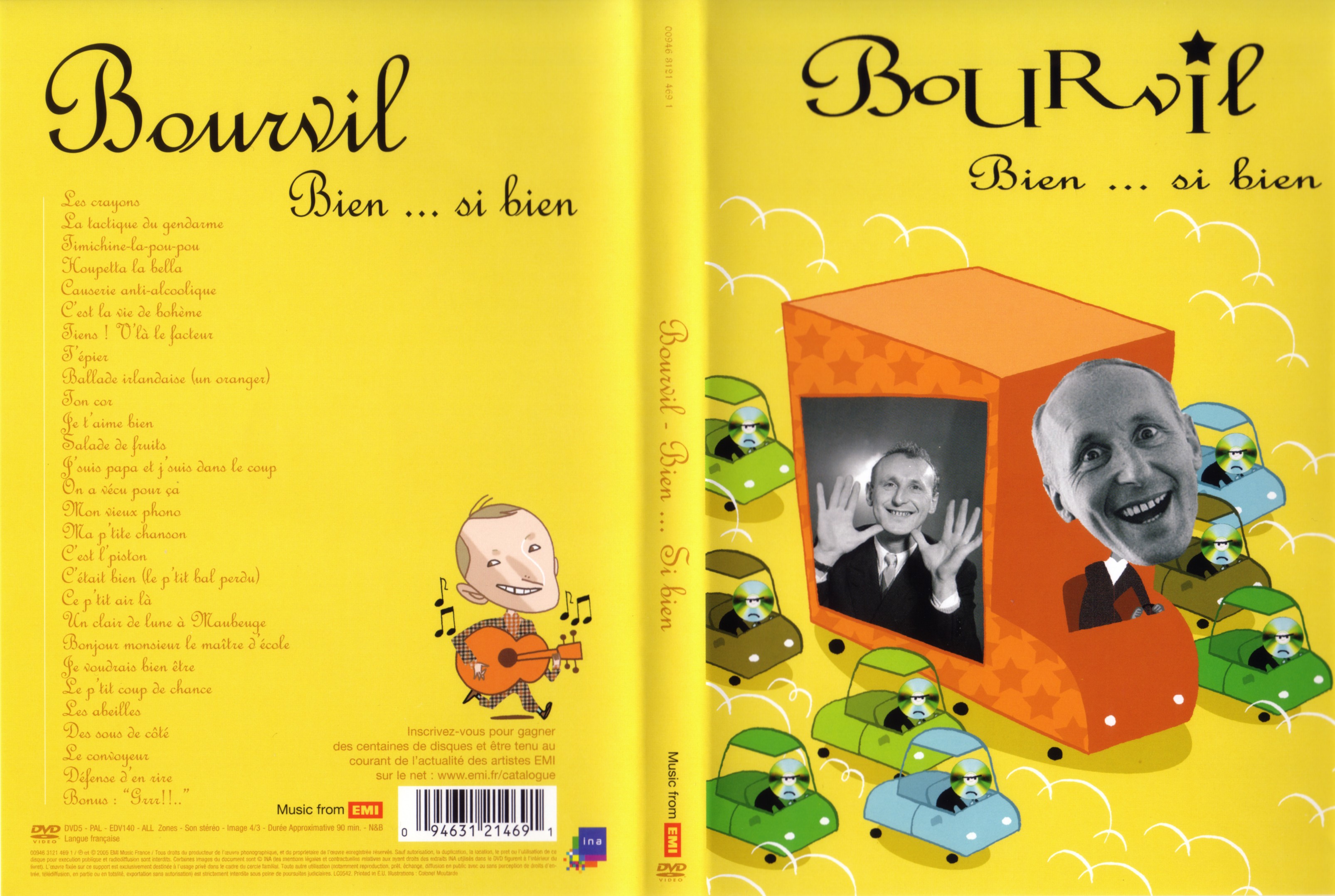 Jaquette DVD Bourvil Bien si bien