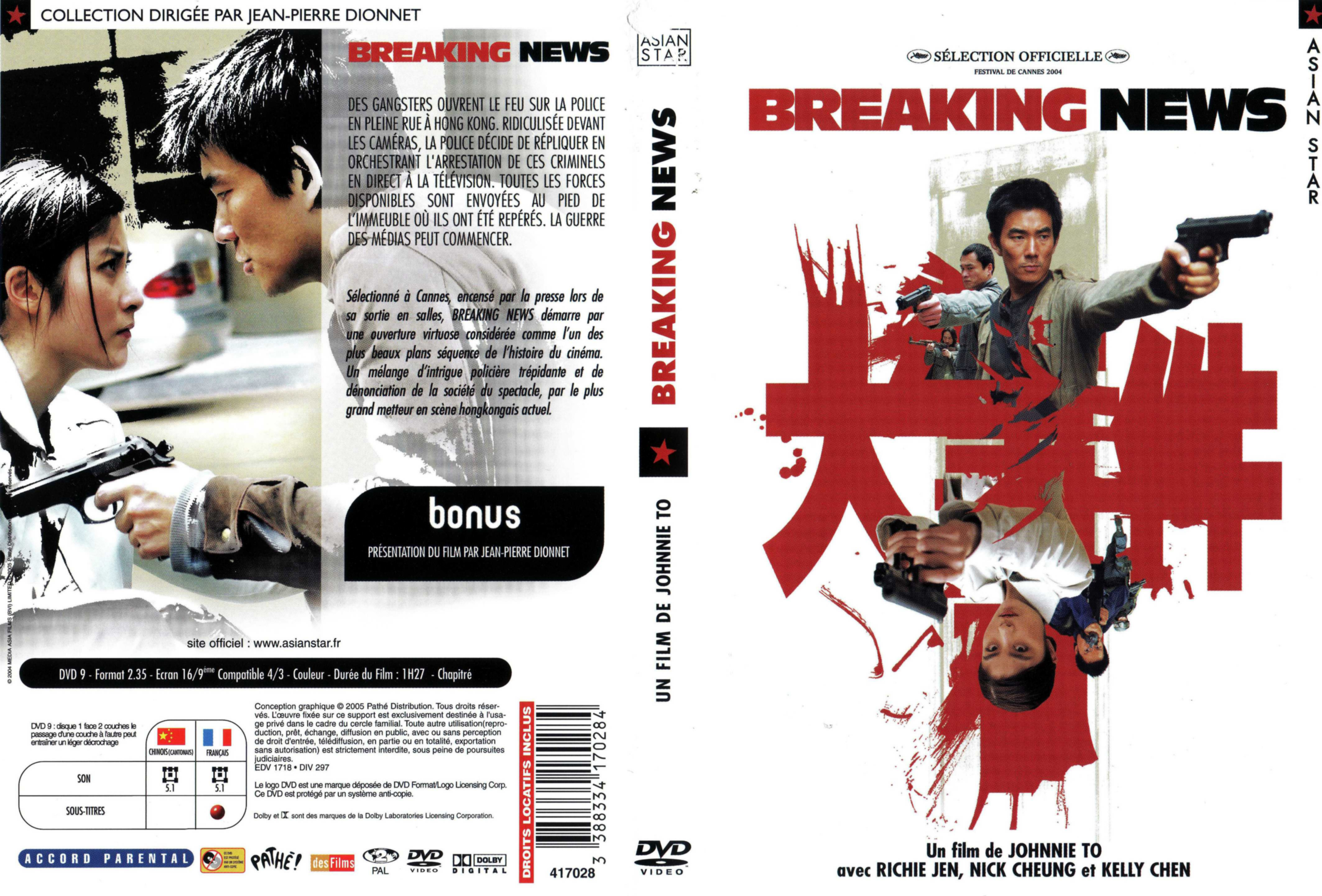 Jaquette DVD Breaking News