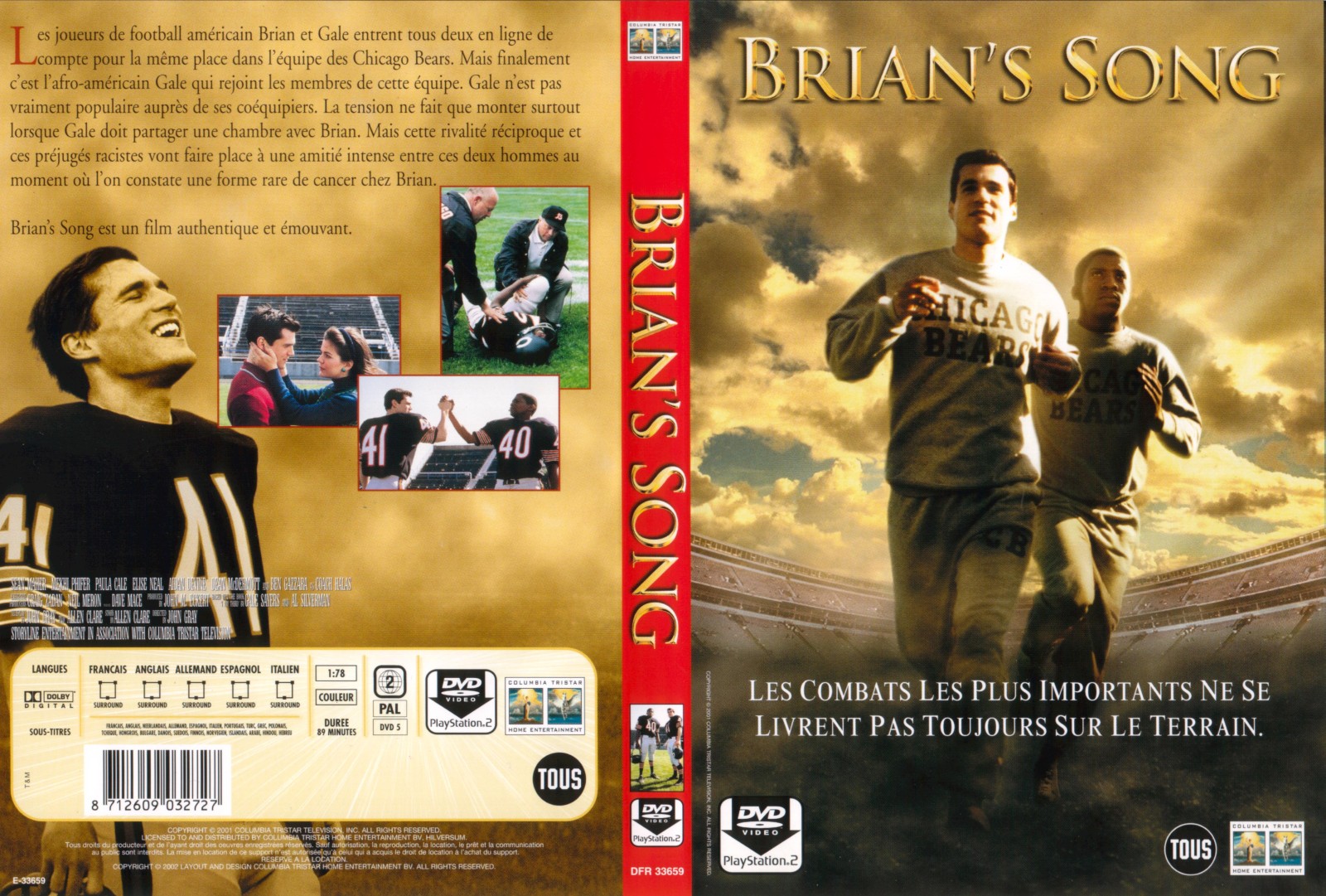 Jaquette DVD Brian song v2