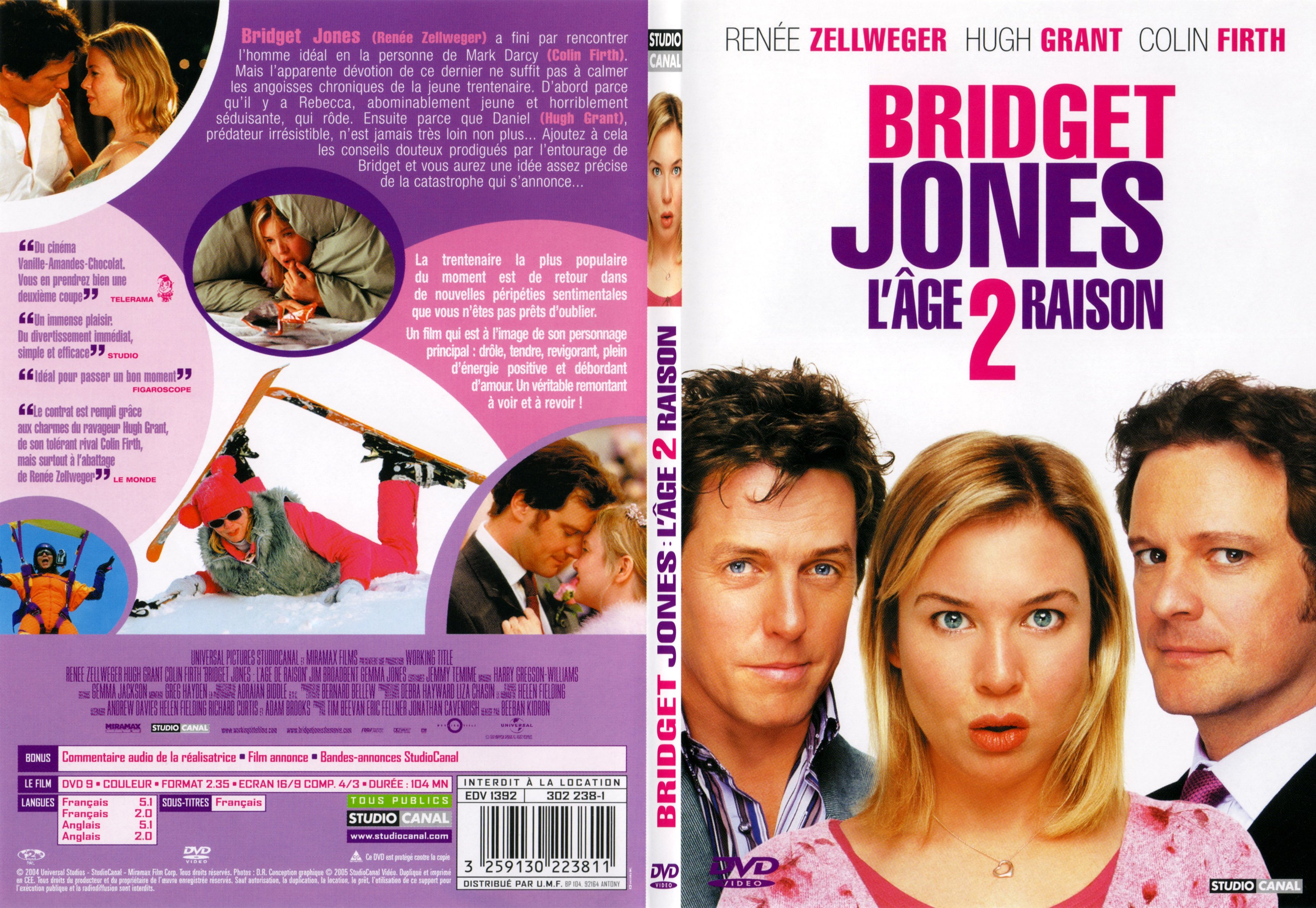 Jaquette DVD Bridget Jones l