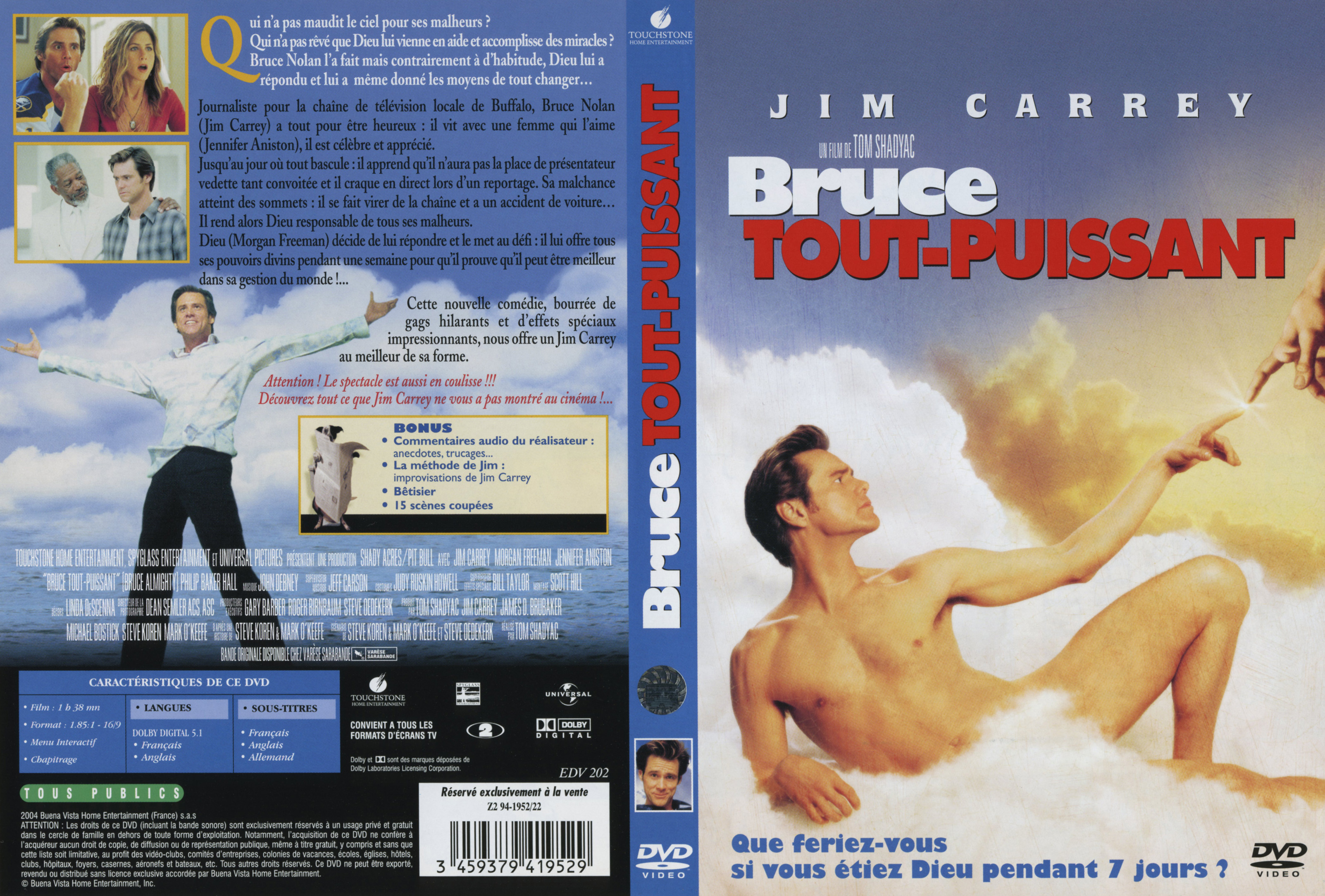 Jaquette DVD Bruce tout puissant