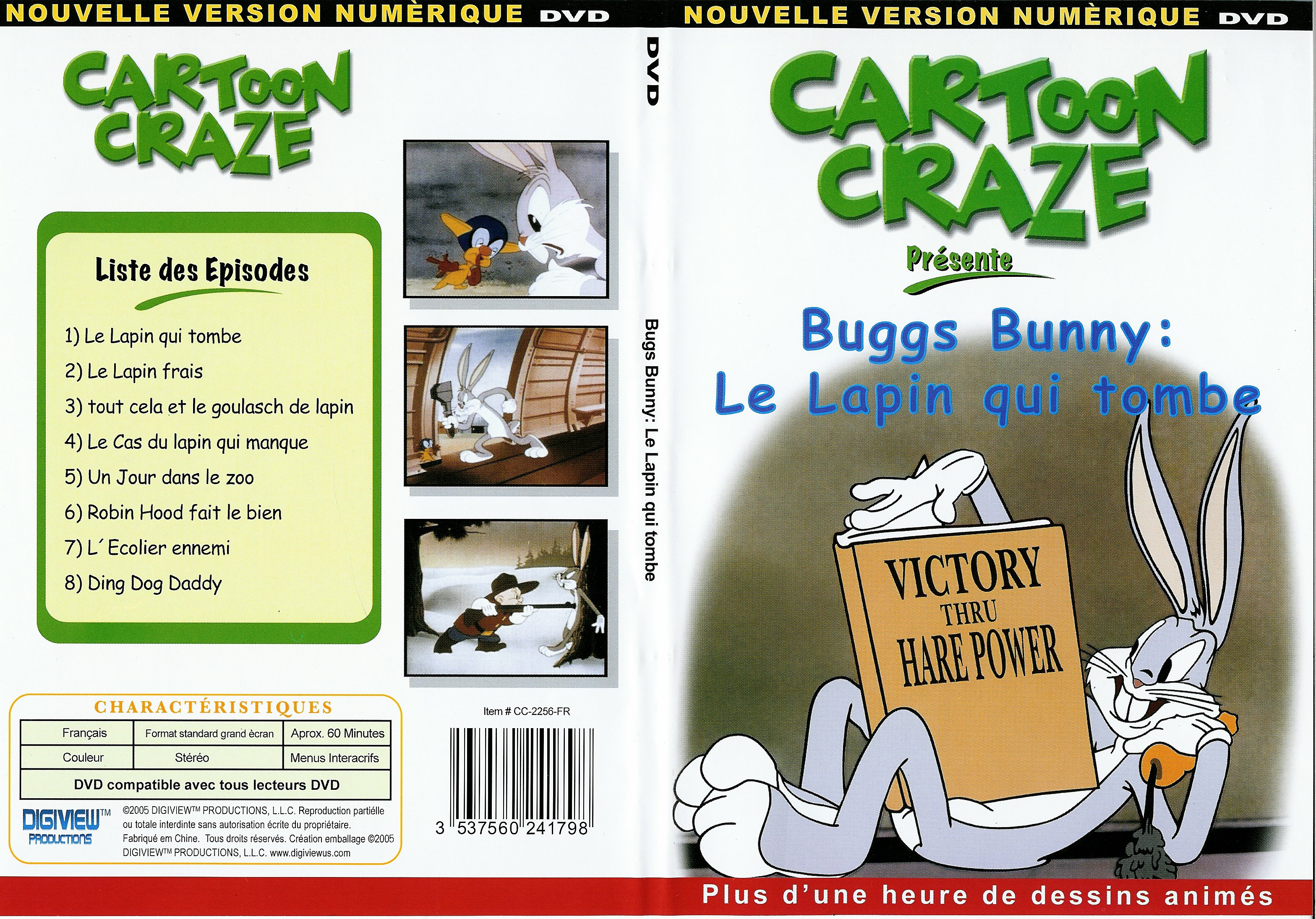 Jaquette DVD Buggs Bunny le lapin qui tombe - SLIM