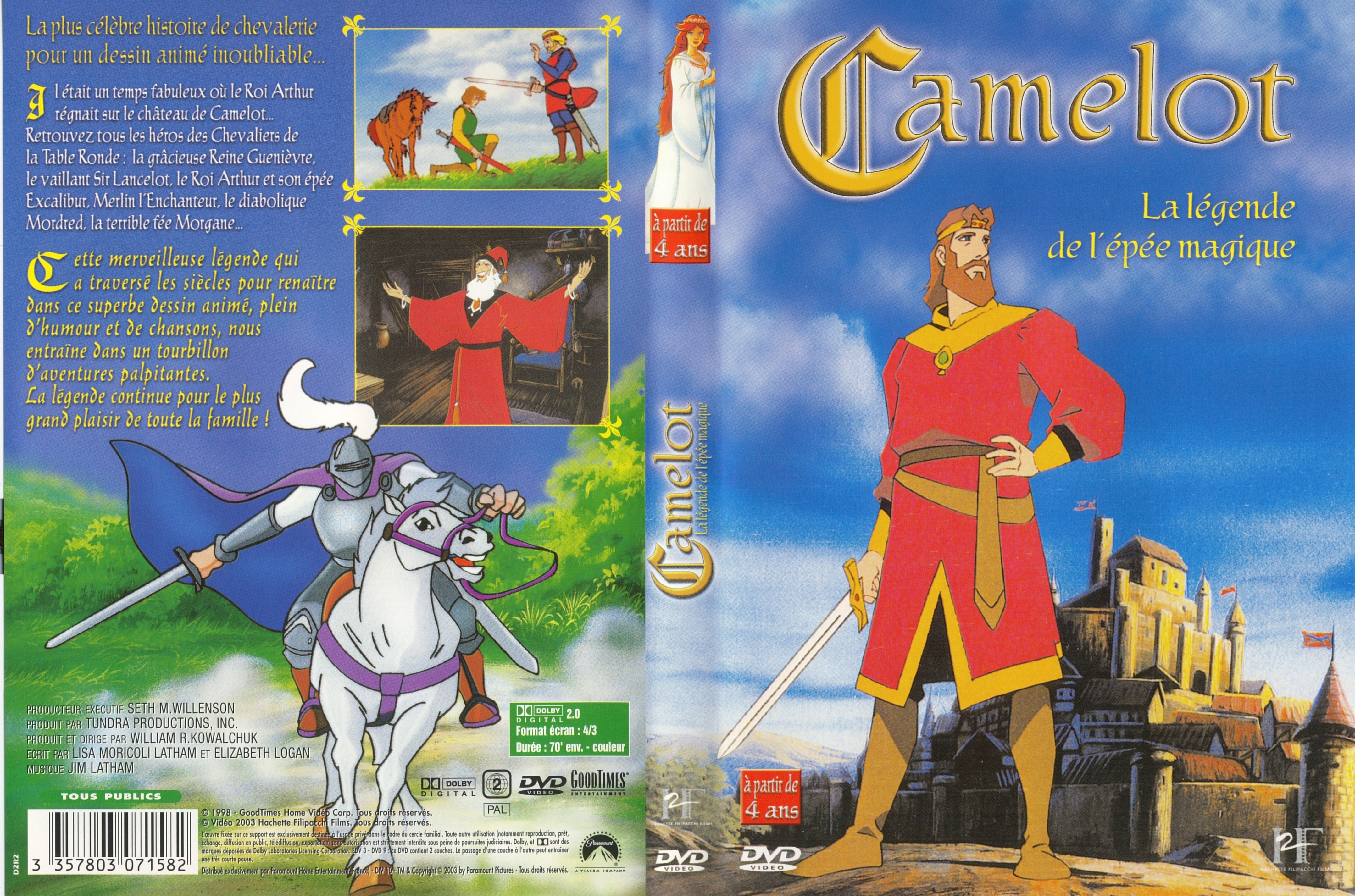 Jaquette DVD Camelot la lgende de l