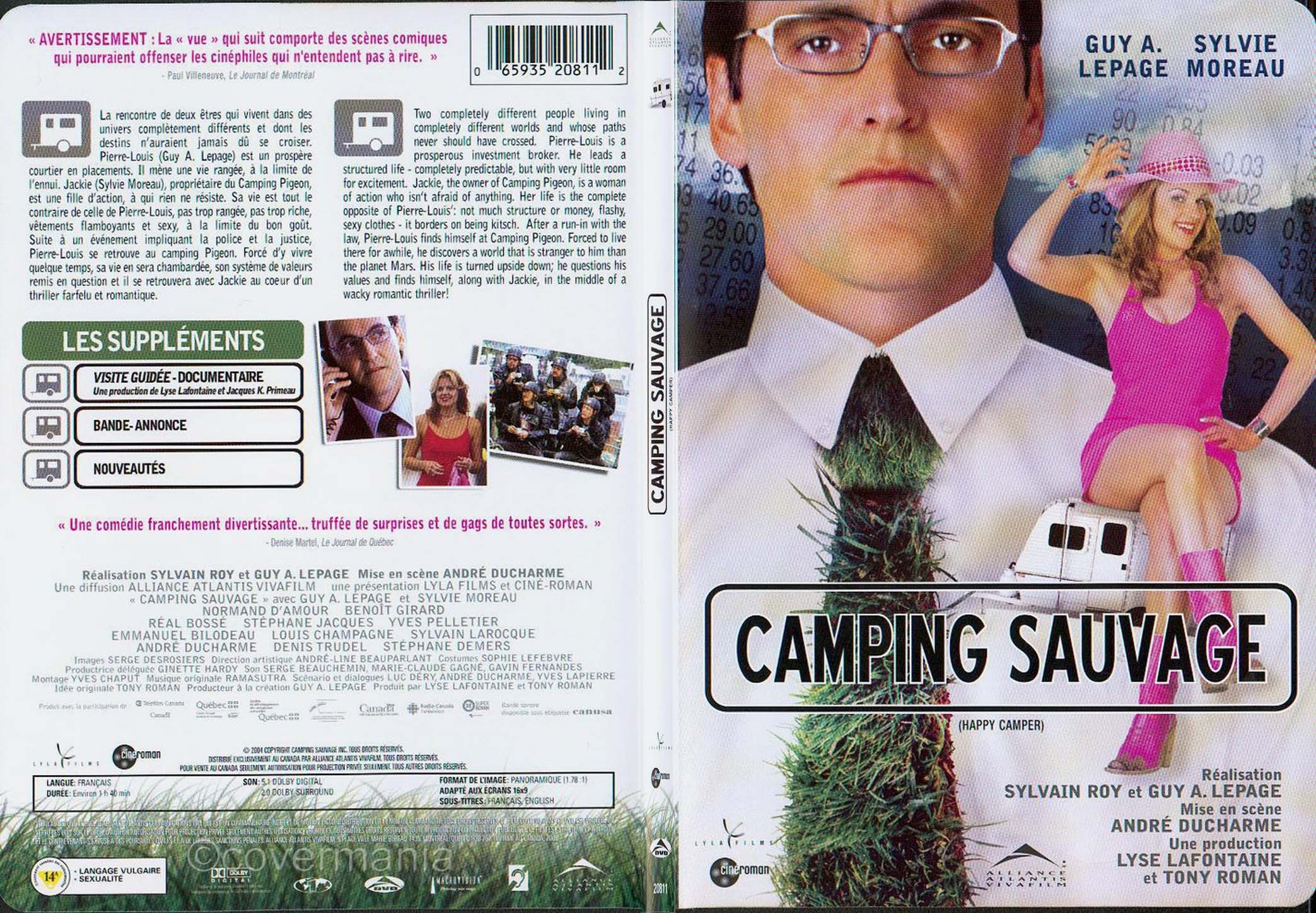 Jaquette DVD Camping sauvage - SLIM