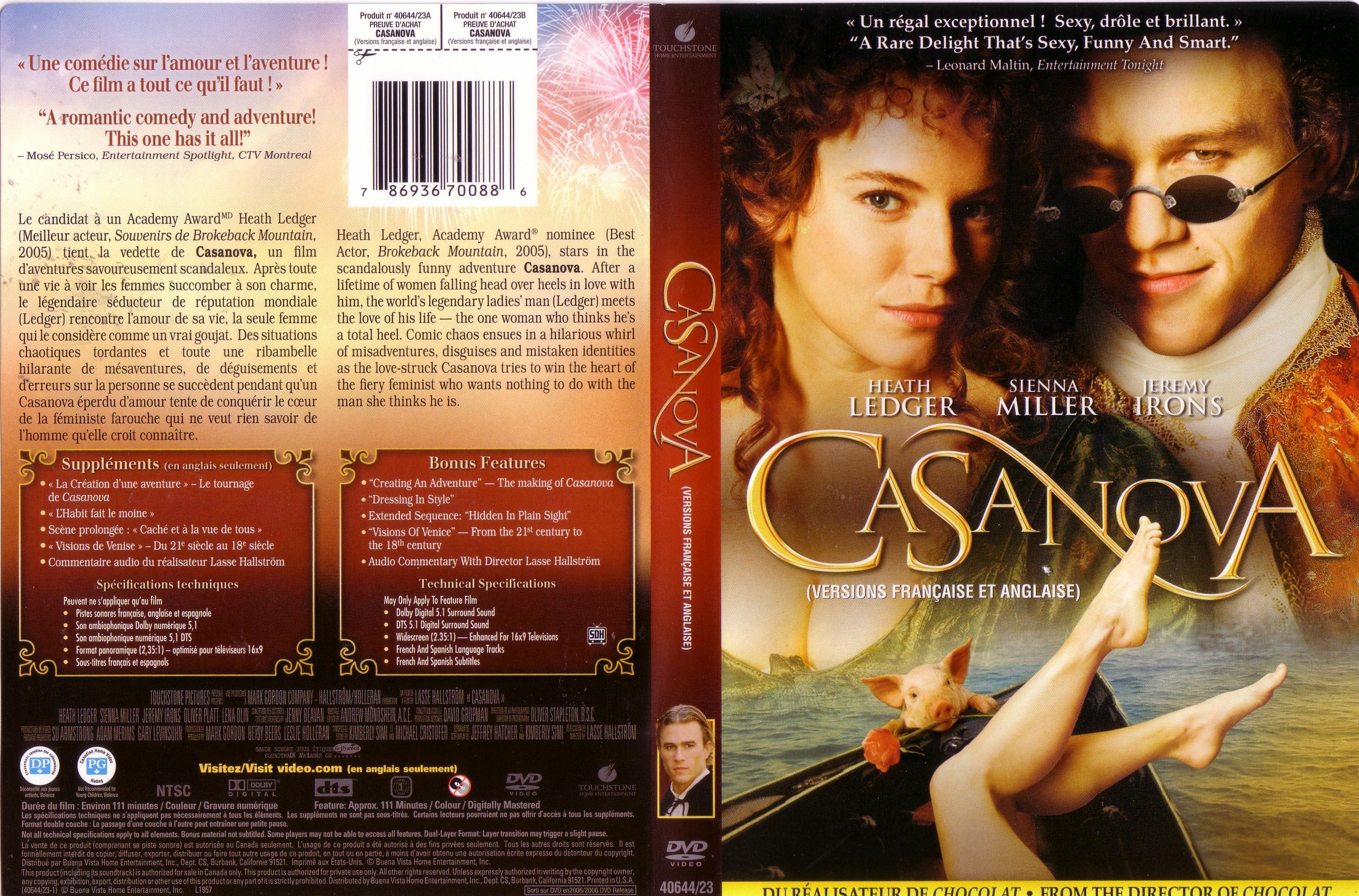 Jaquette DVD Casanova (2005)