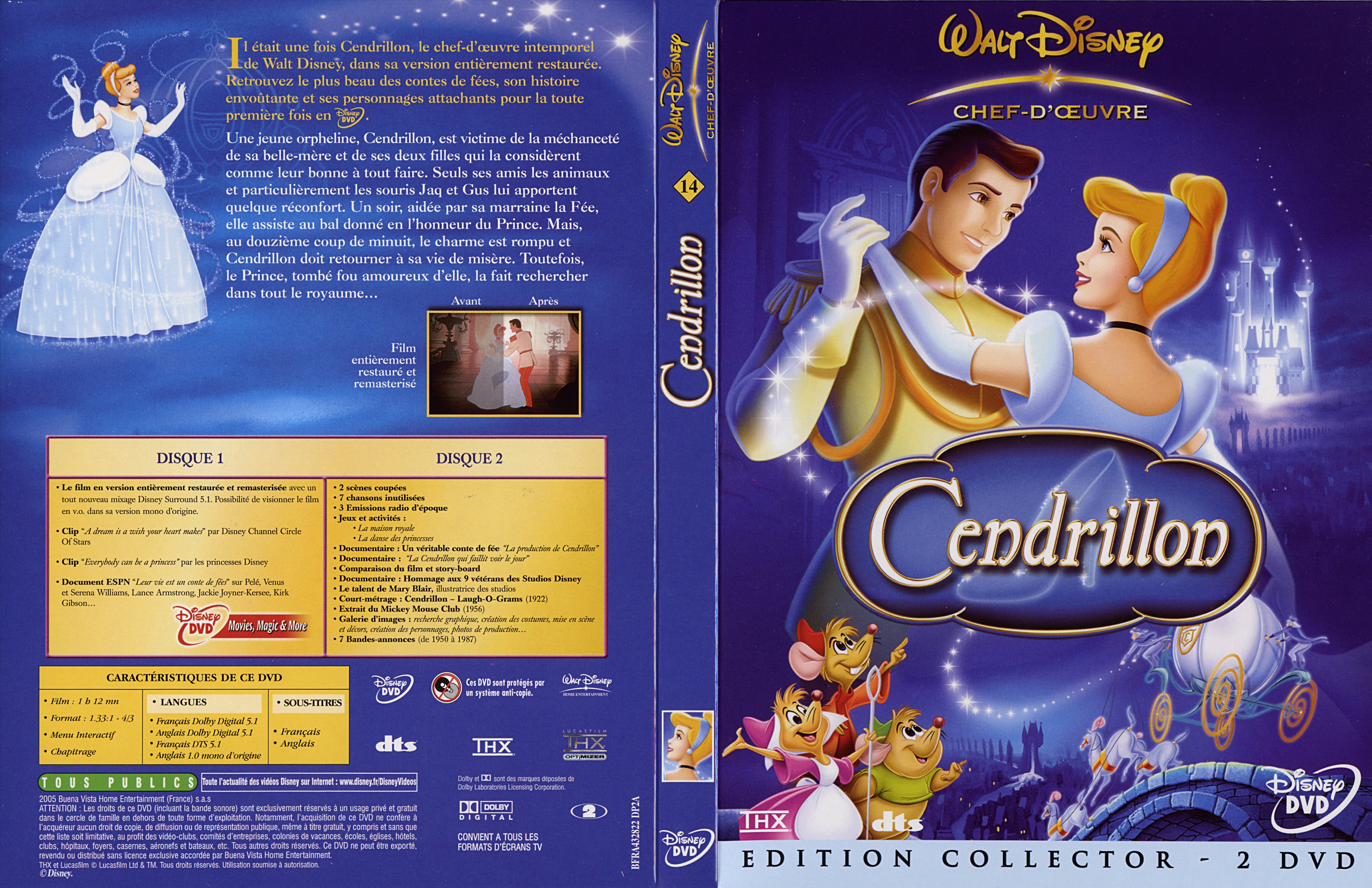 Jaquette DVD Cendrillon