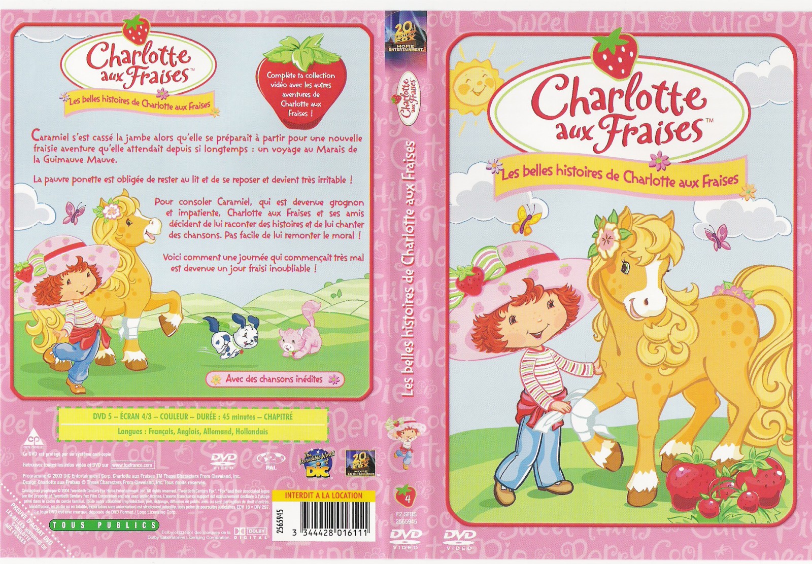 Jaquette DVD Charlotte aux fraises - Les belles histoires de Charlotte aux Fraises