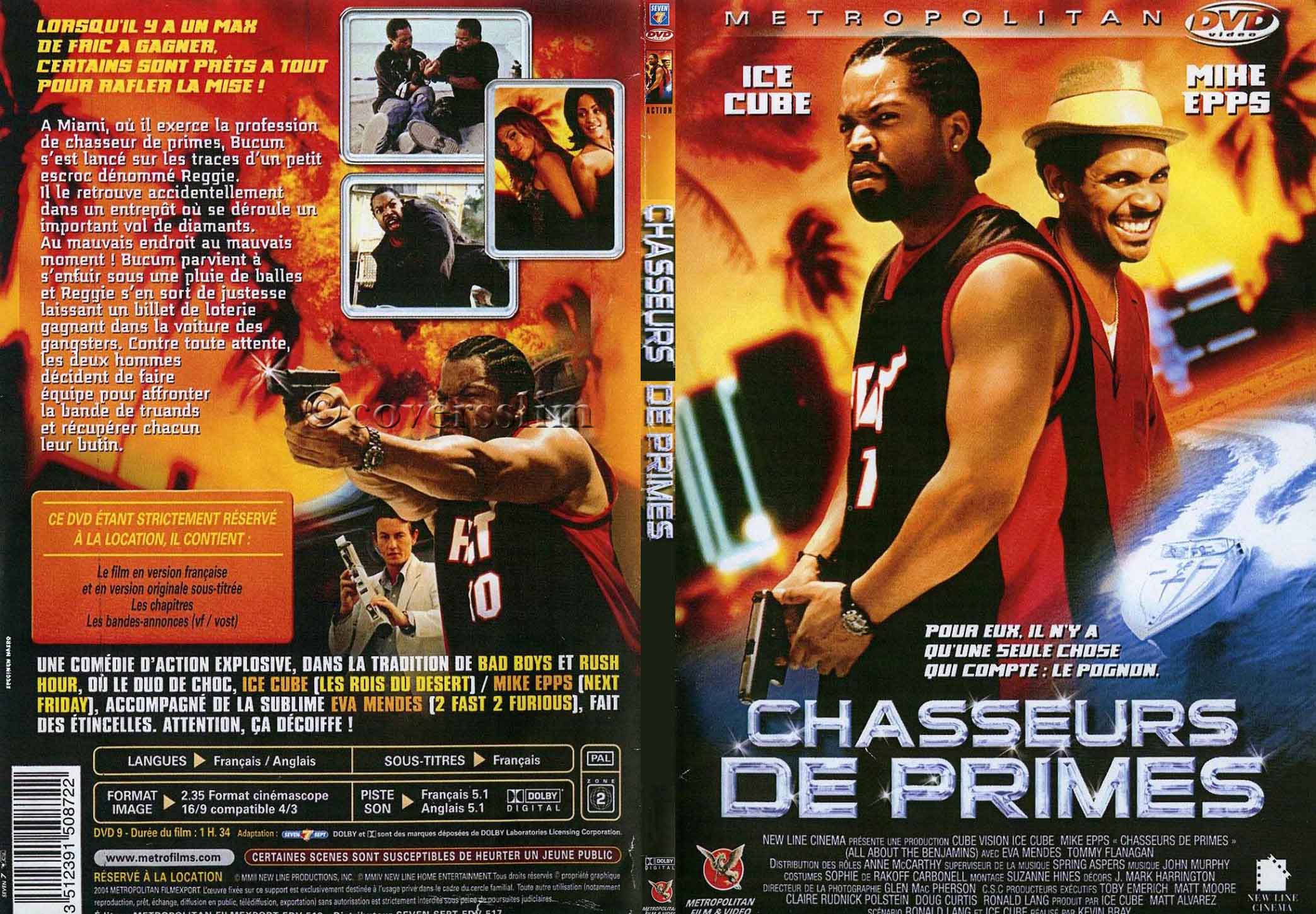 Jaquette DVD Chasseurs de primes - SLIM