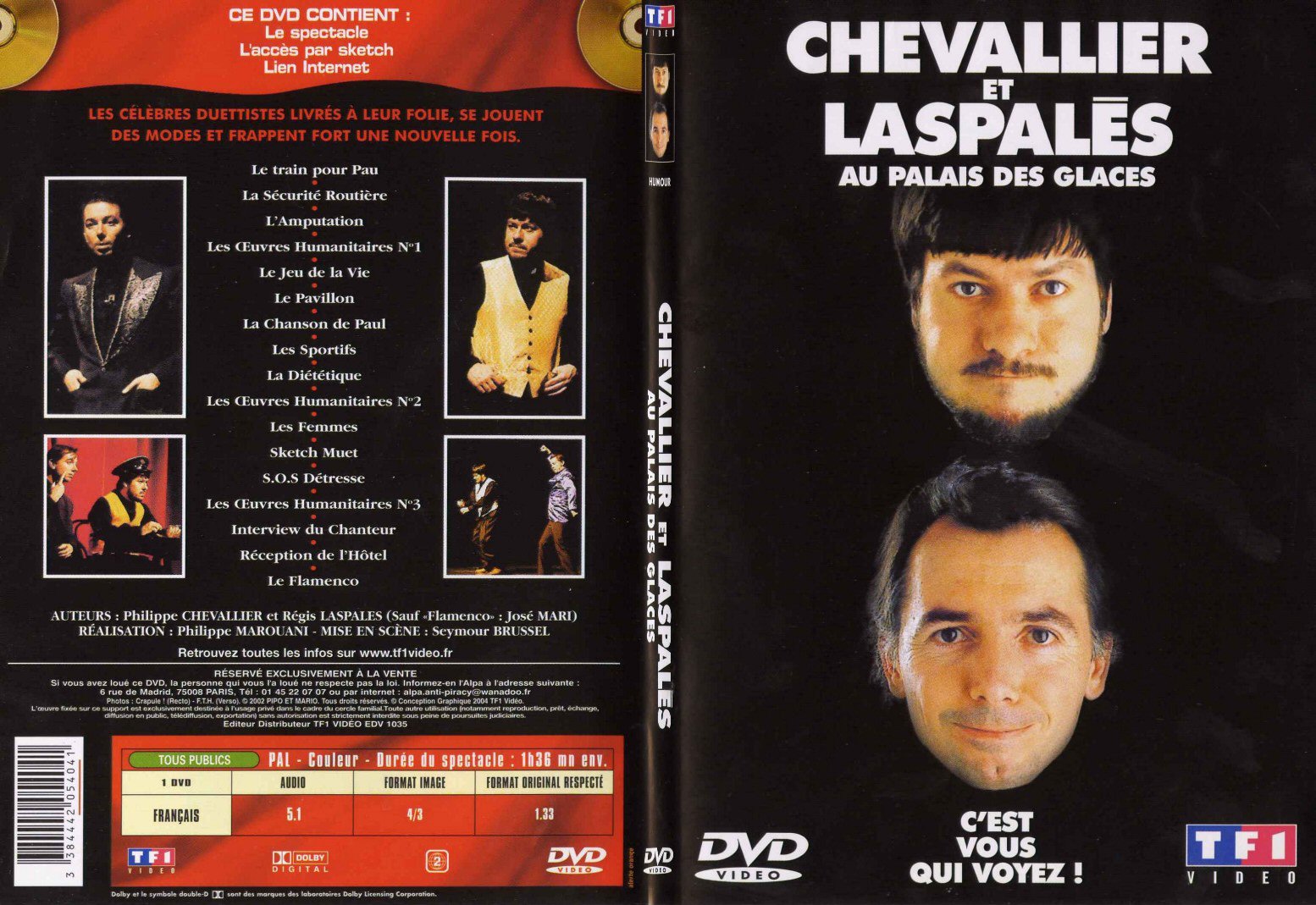 Jaquette DVD Chevalier et Laspales au palais des glaces - SLIM
