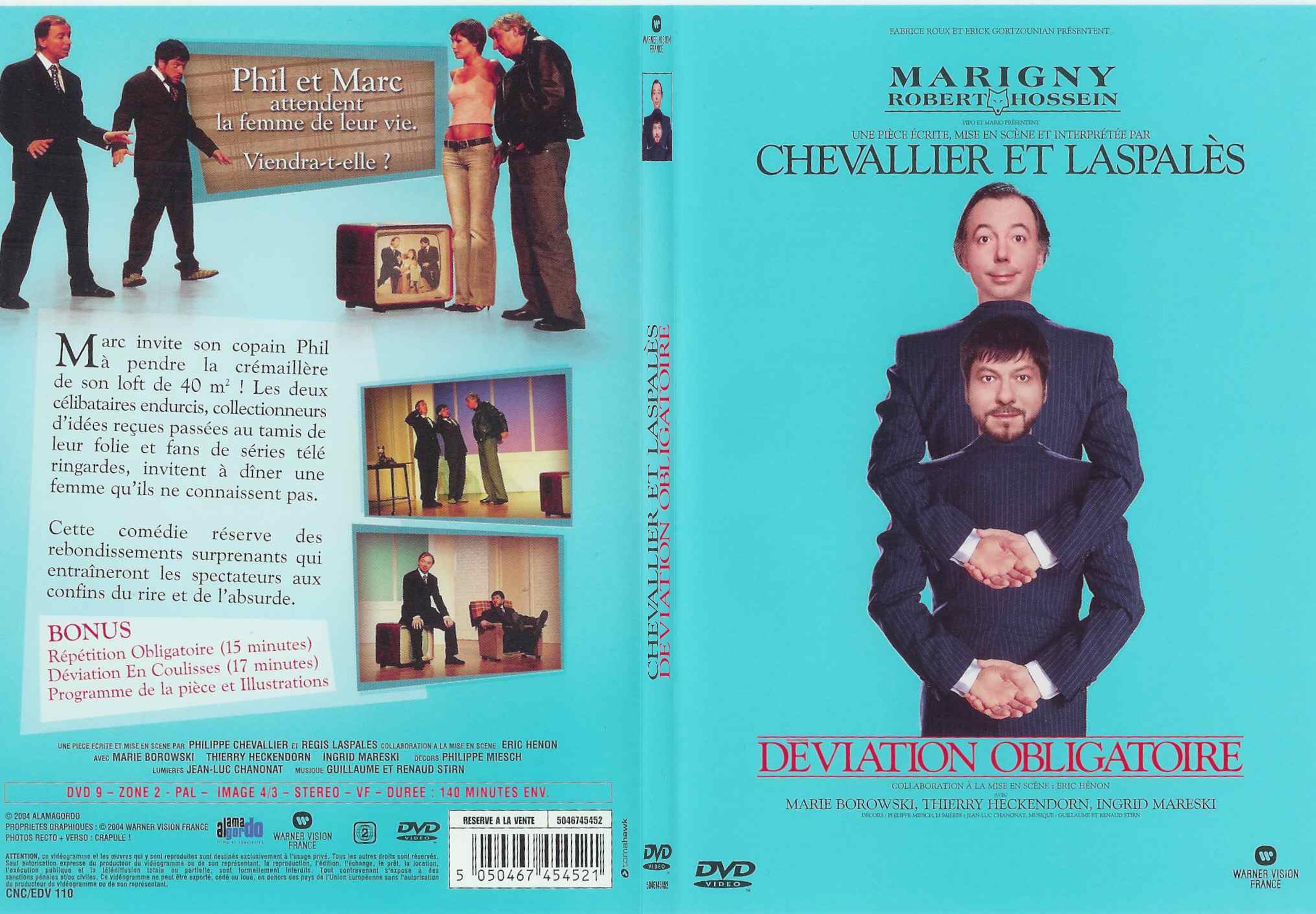 Jaquette DVD Chevalier et laspales deviation obligatoire - SLIM