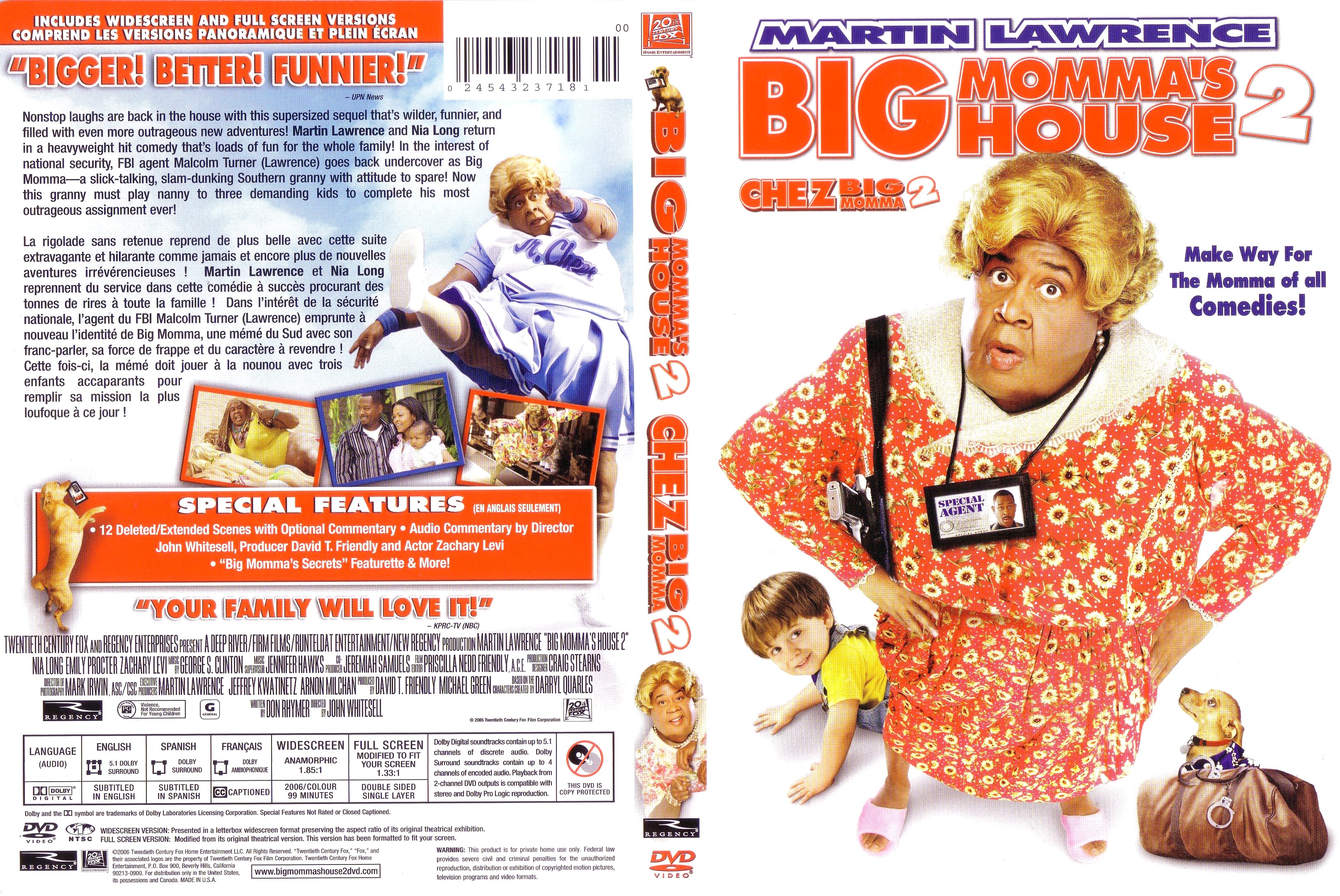 Jaquette DVD Chez big momma 2