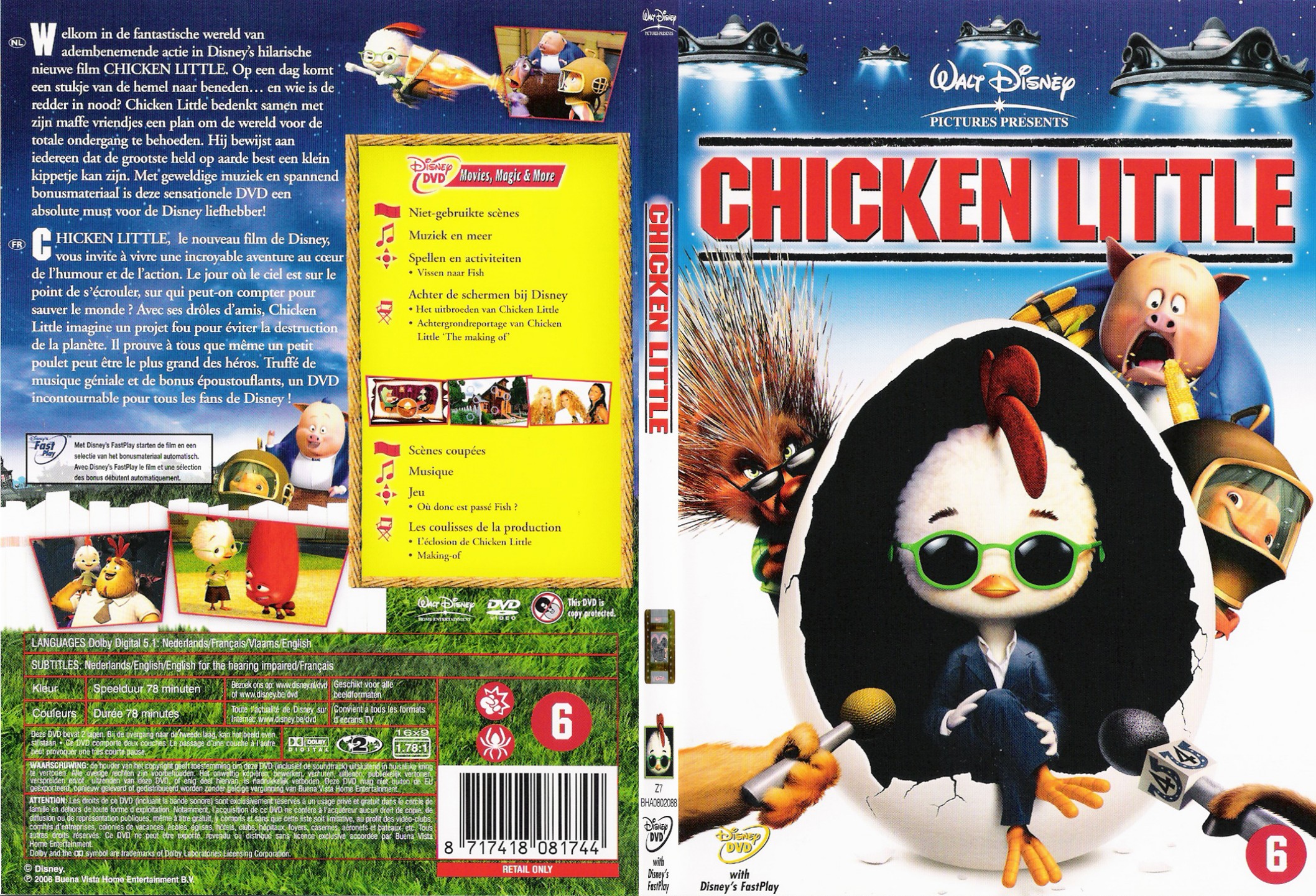 Jaquette DVD Chicken Little - SLIM