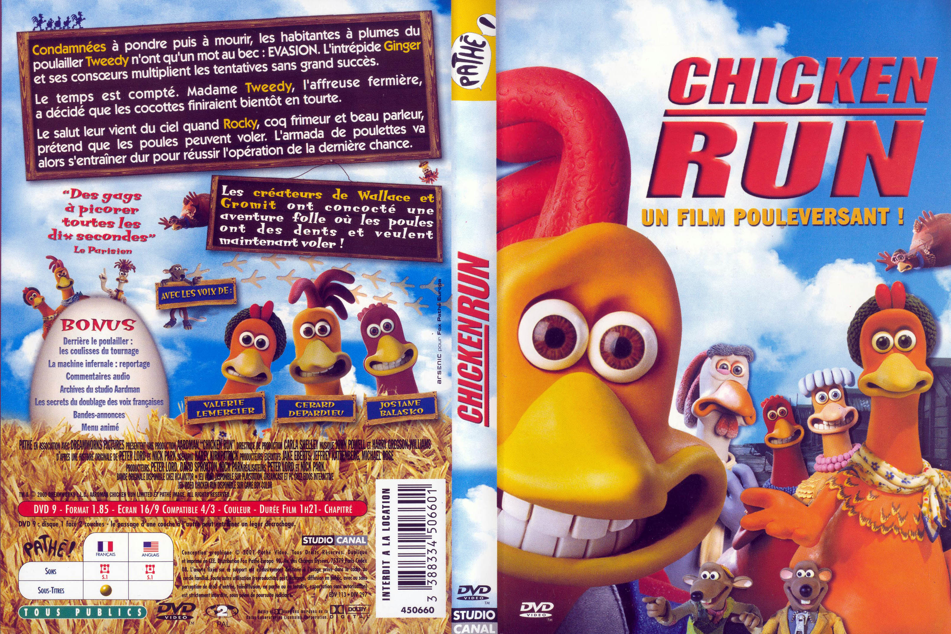 Jaquette DVD Chicken Run