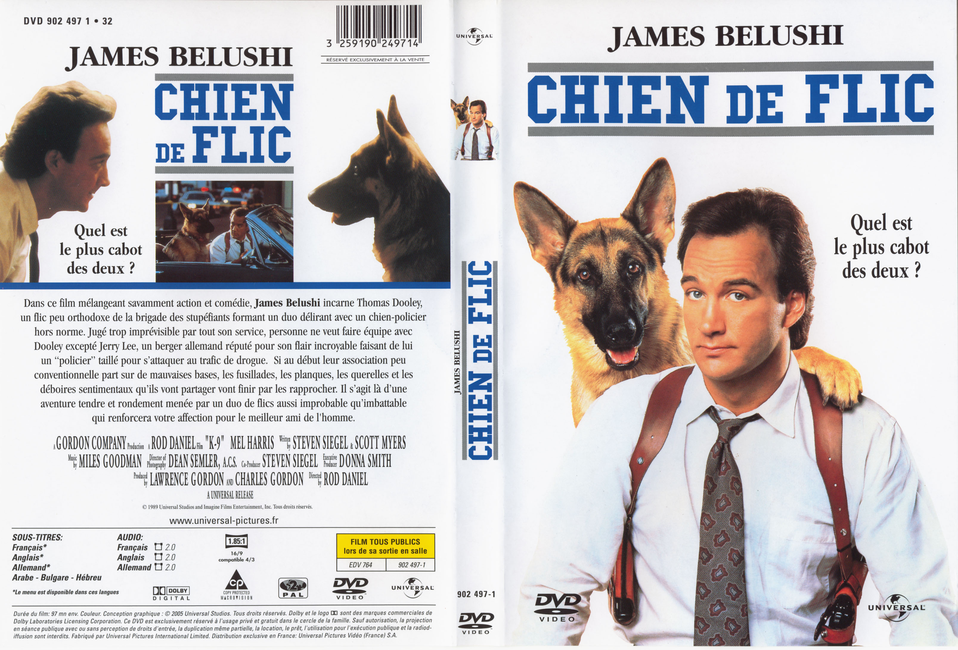 Jaquette Dvd De Chien De Flic Cinéma Passion