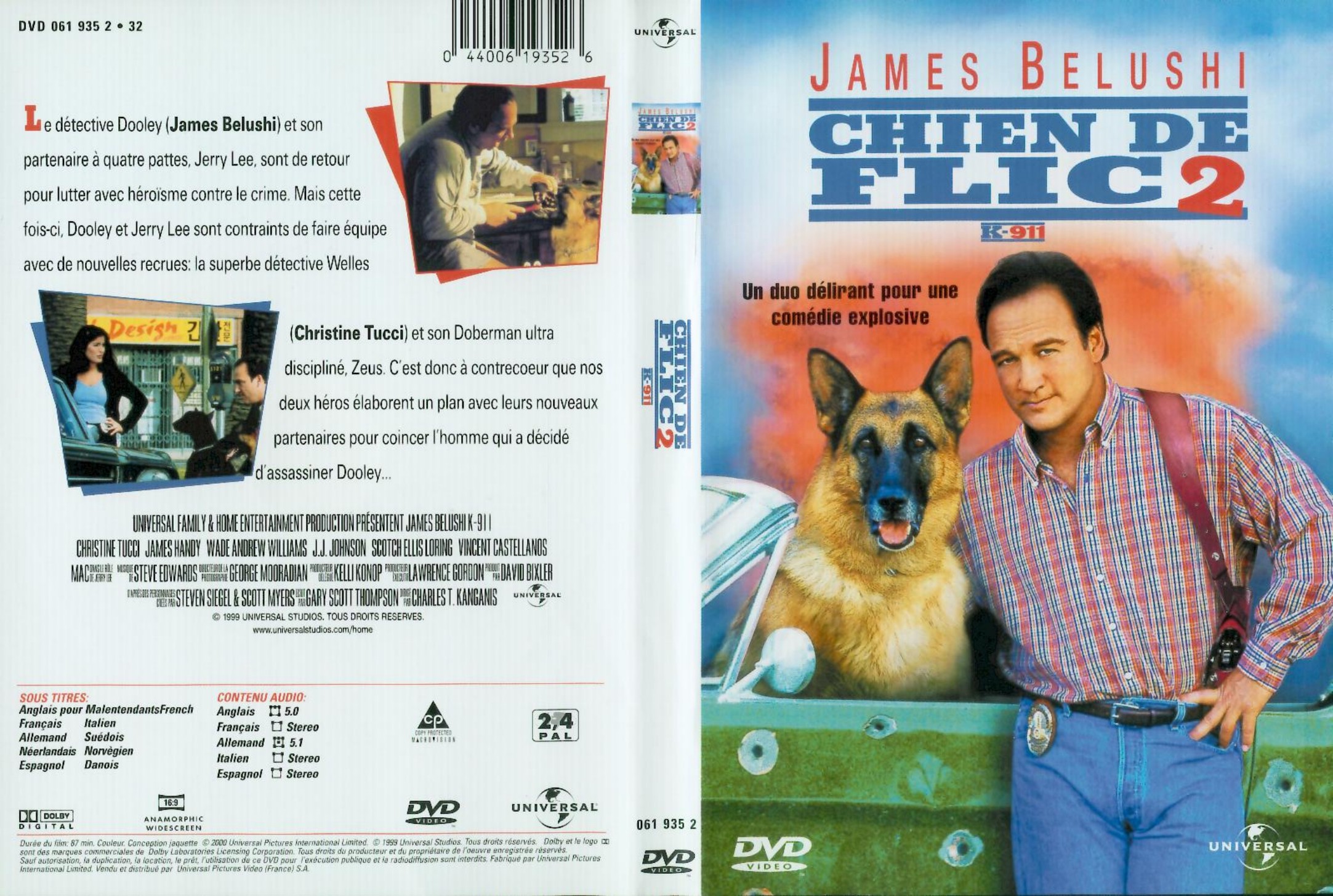 Jaquette DVD Chien de flics 2 v2