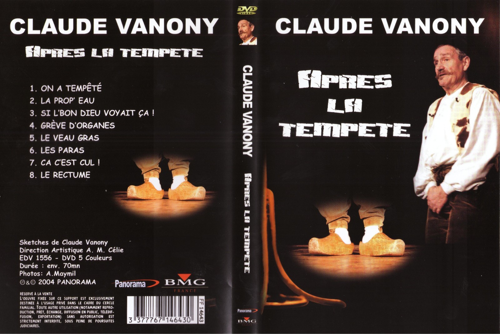 Jaquette DVD Claude Vanony aprs la tempte