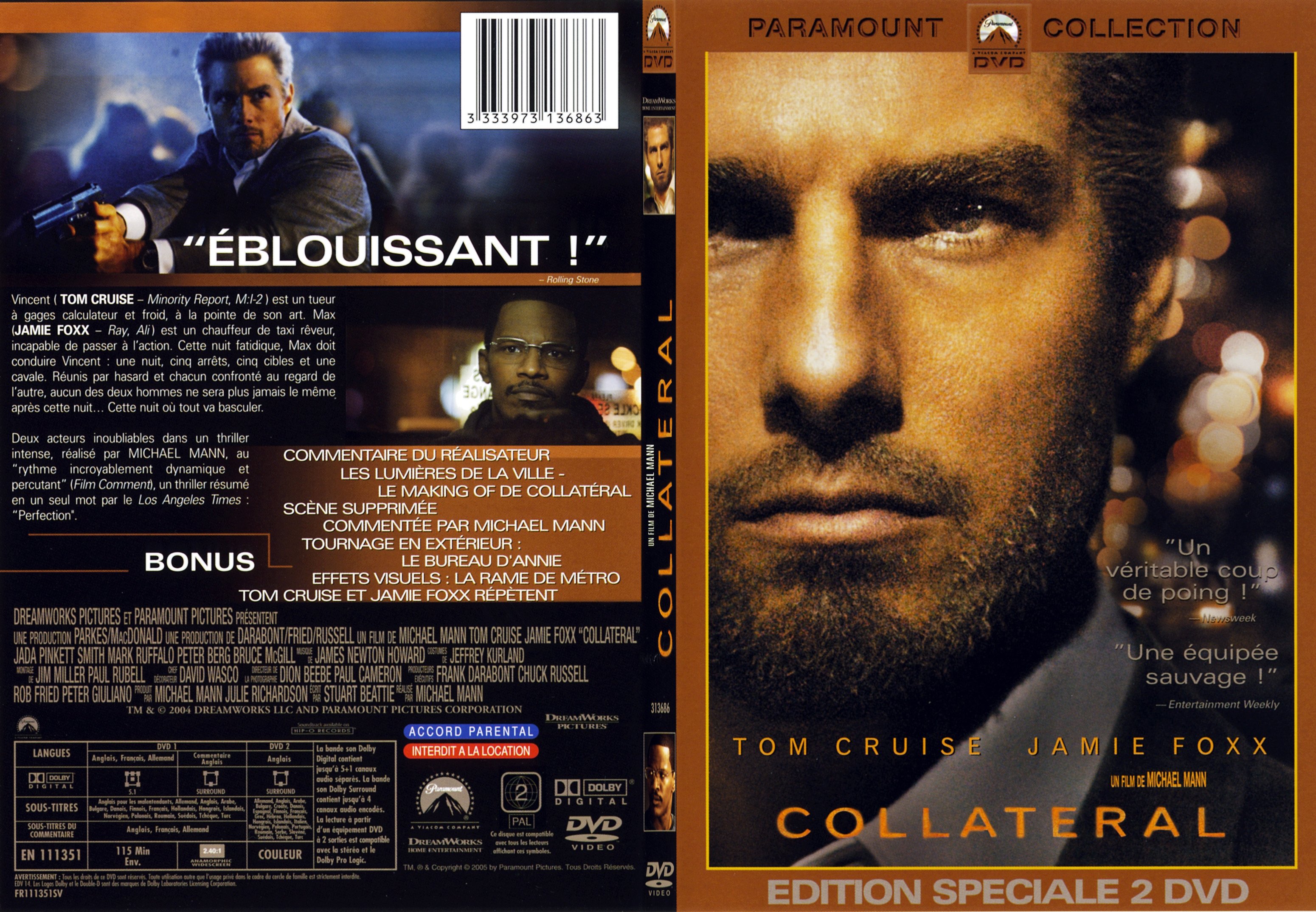 Jaquette DVD Collateral - SLIM