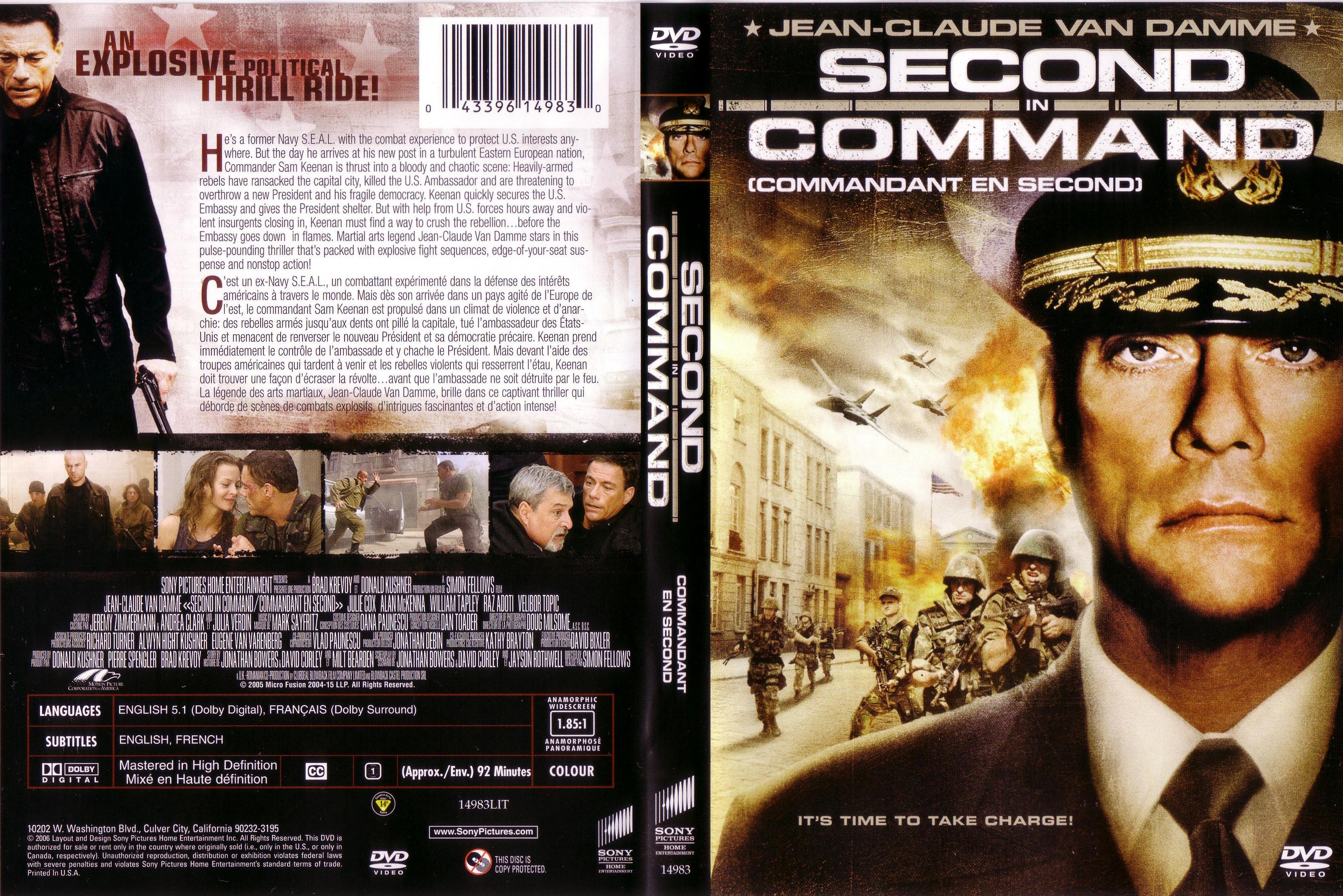 Jaquette DVD Commandant en second