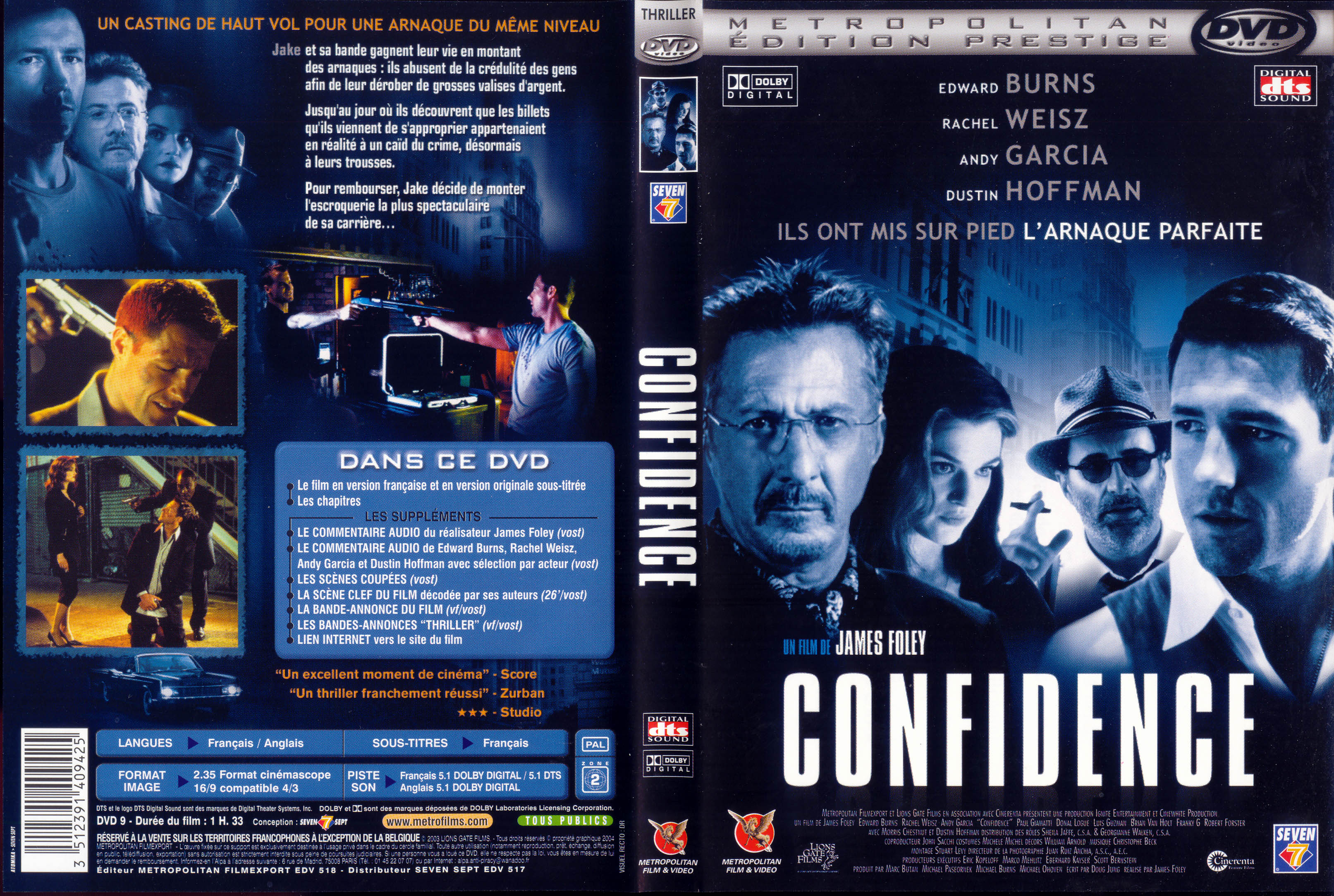 Jaquette DVD Confidence