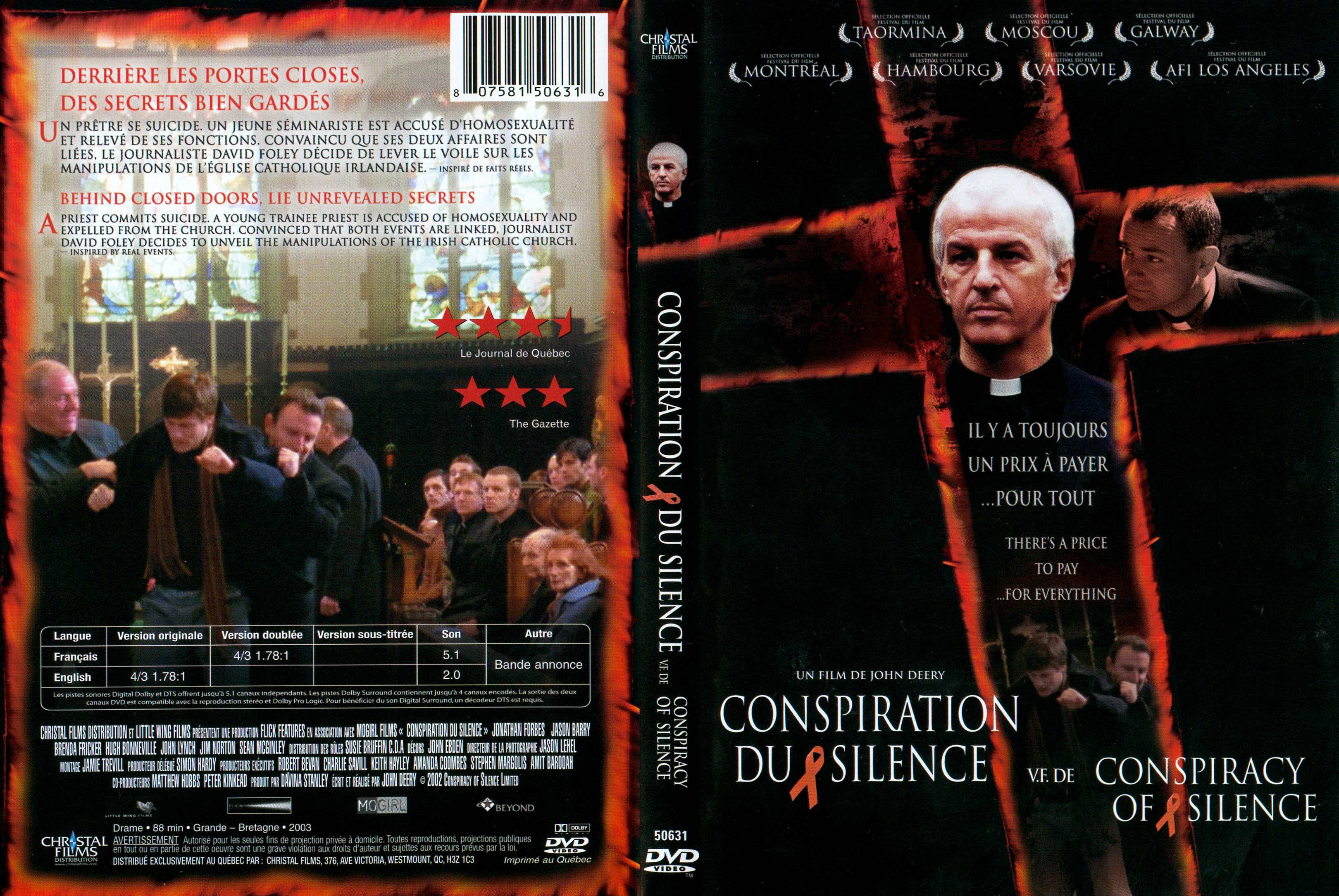 Jaquette DVD Conspiration du silence