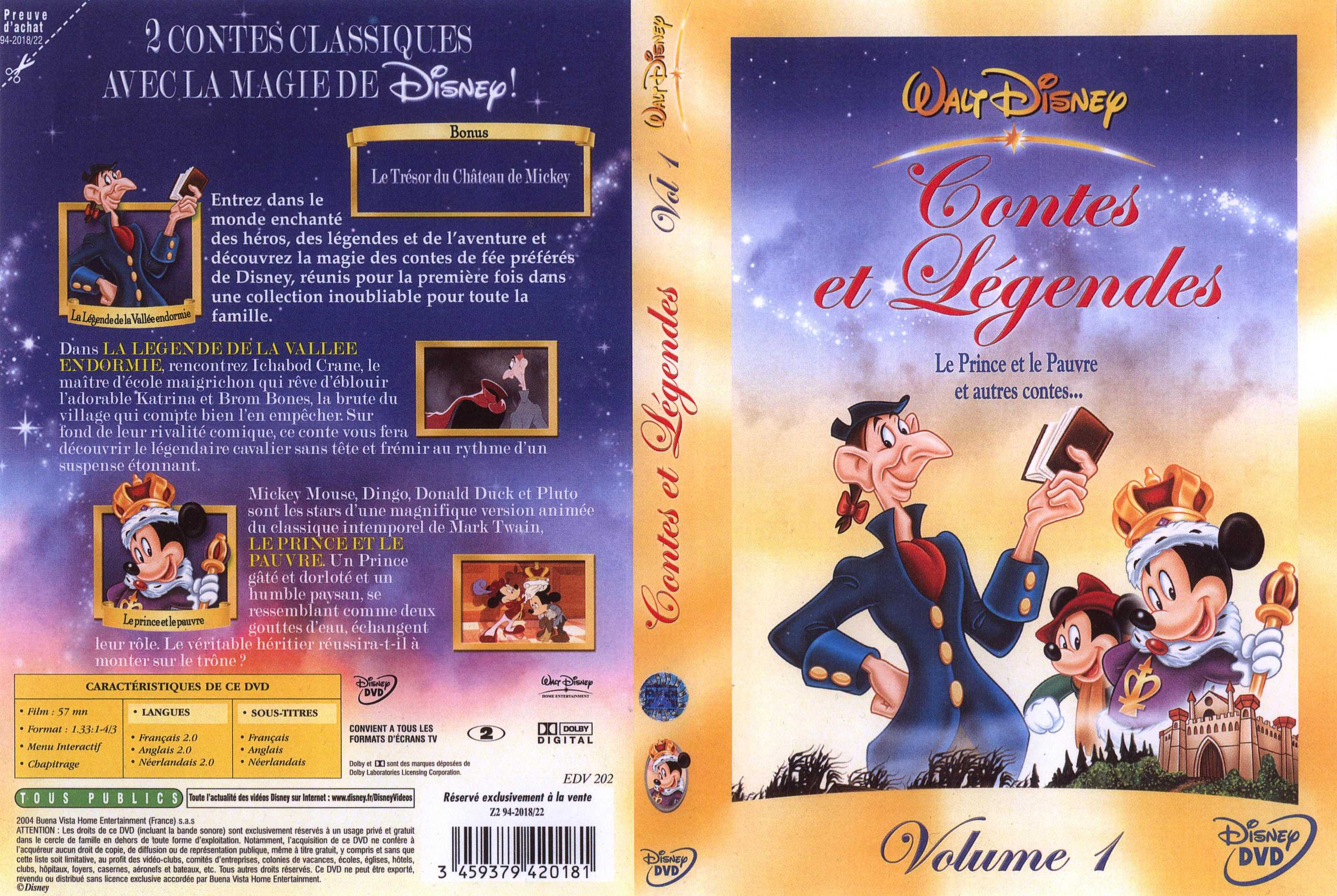 Jaquette DVD Contes et legendes 1 v2