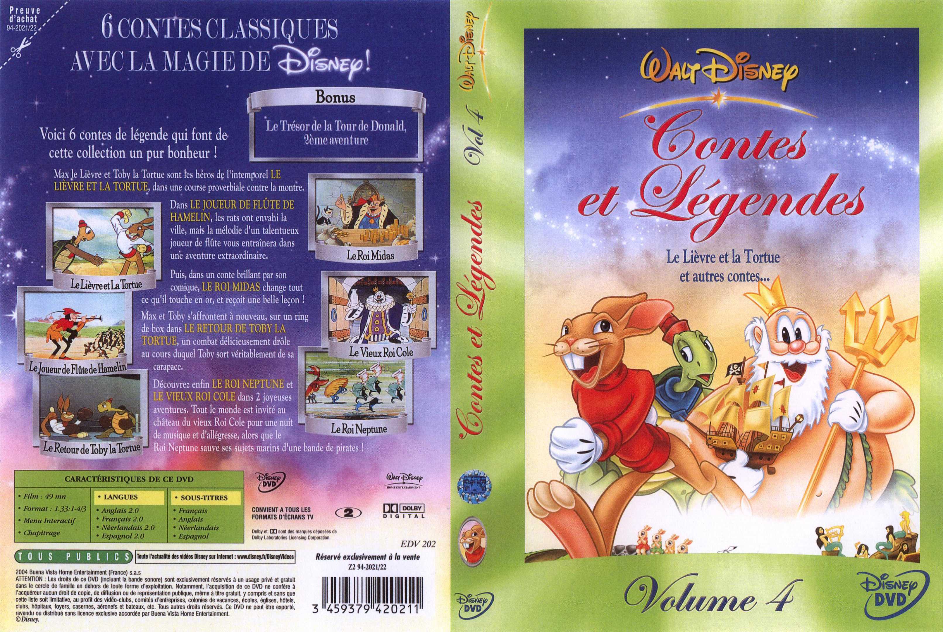Jaquette DVD Contes et legendes 4 v2