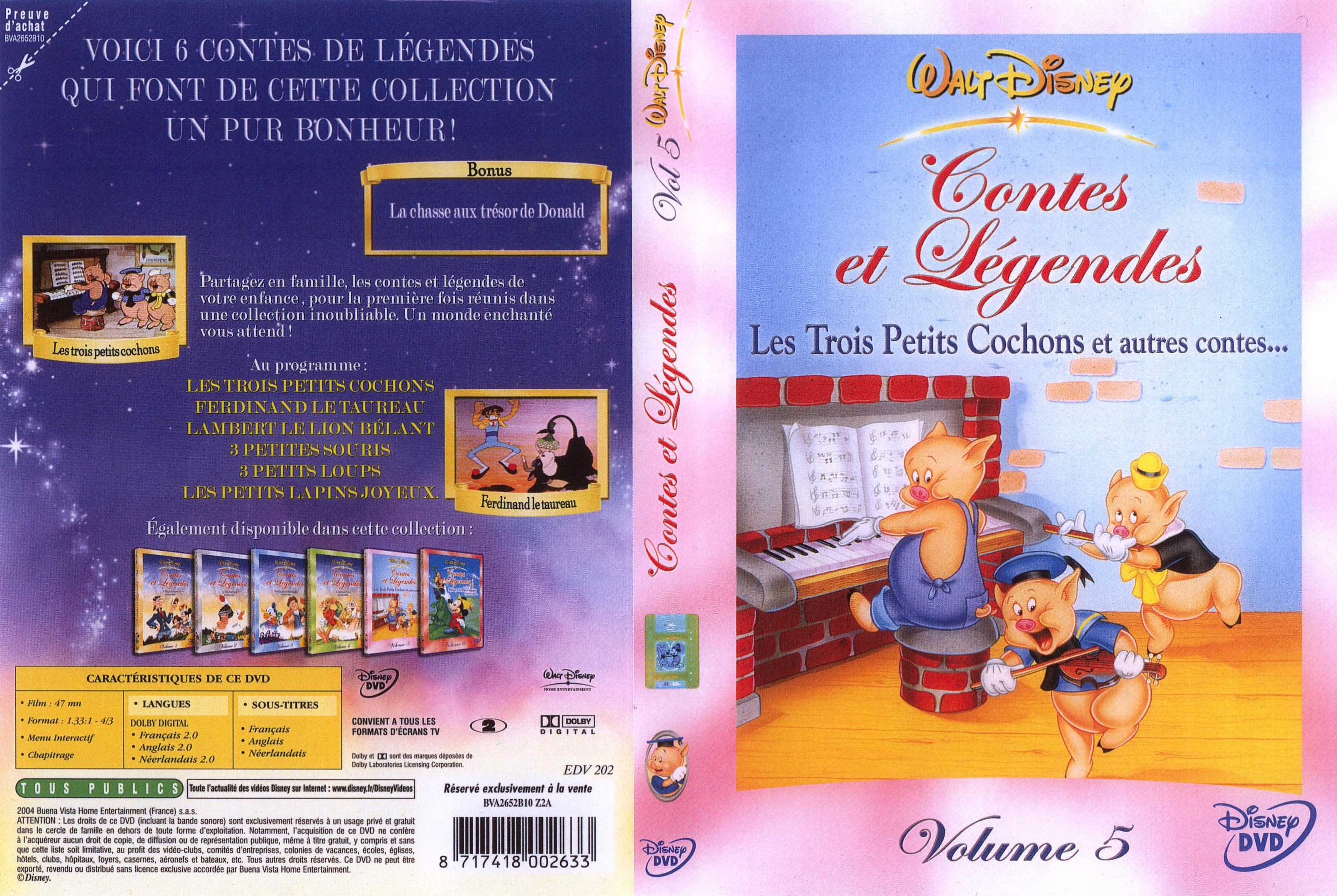 Jaquette DVD Contes et legendes 5 v2
