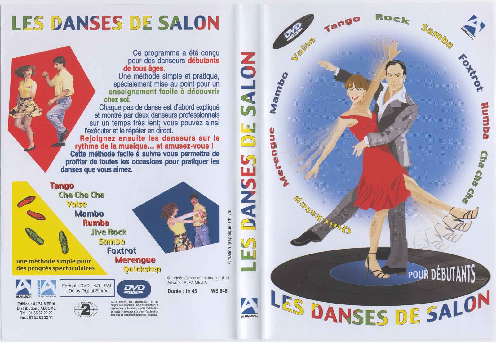 Jaquette DVD Cours de danses de salon pour dbutants