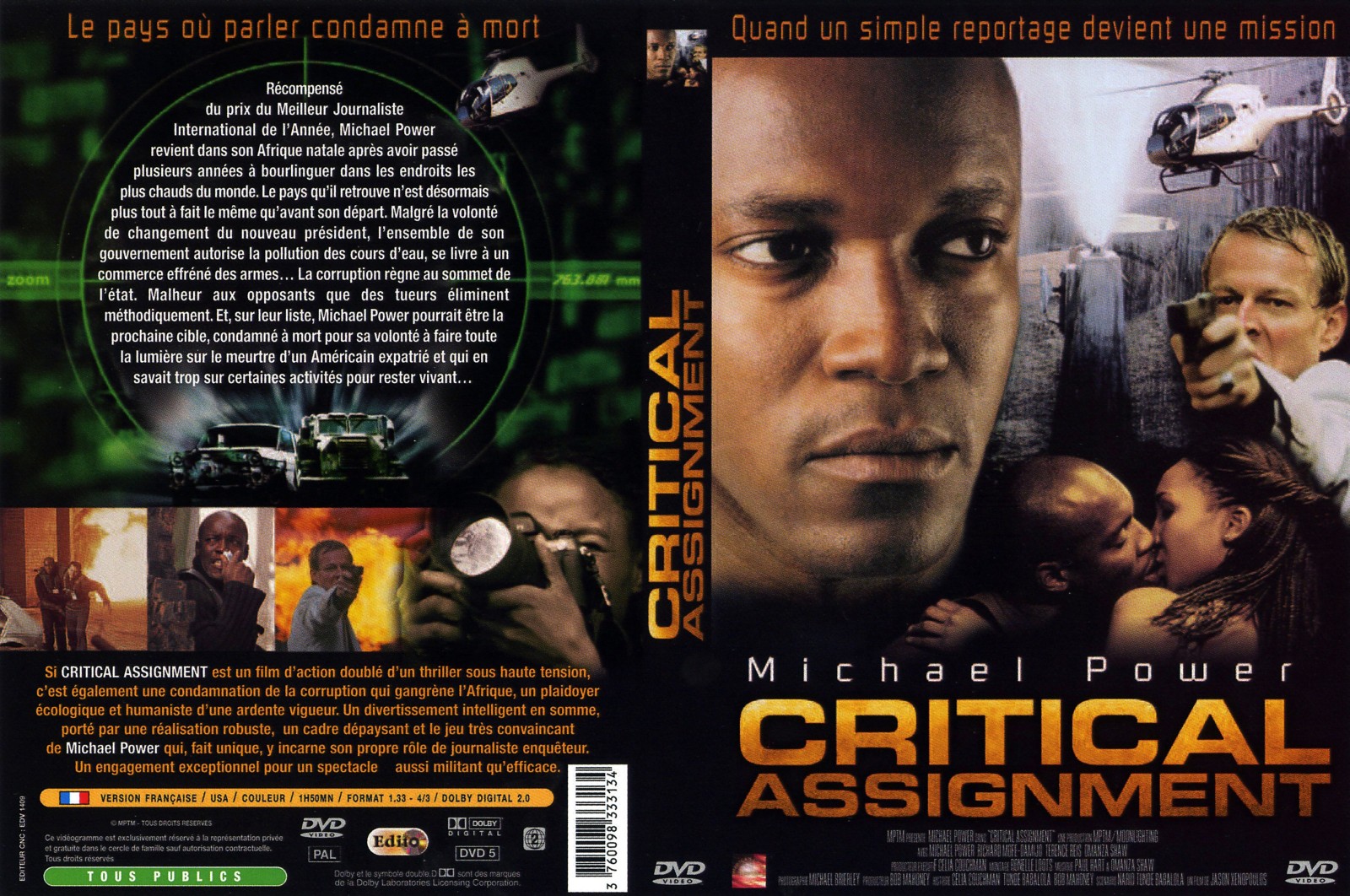 Jaquette DVD Critical Assignement