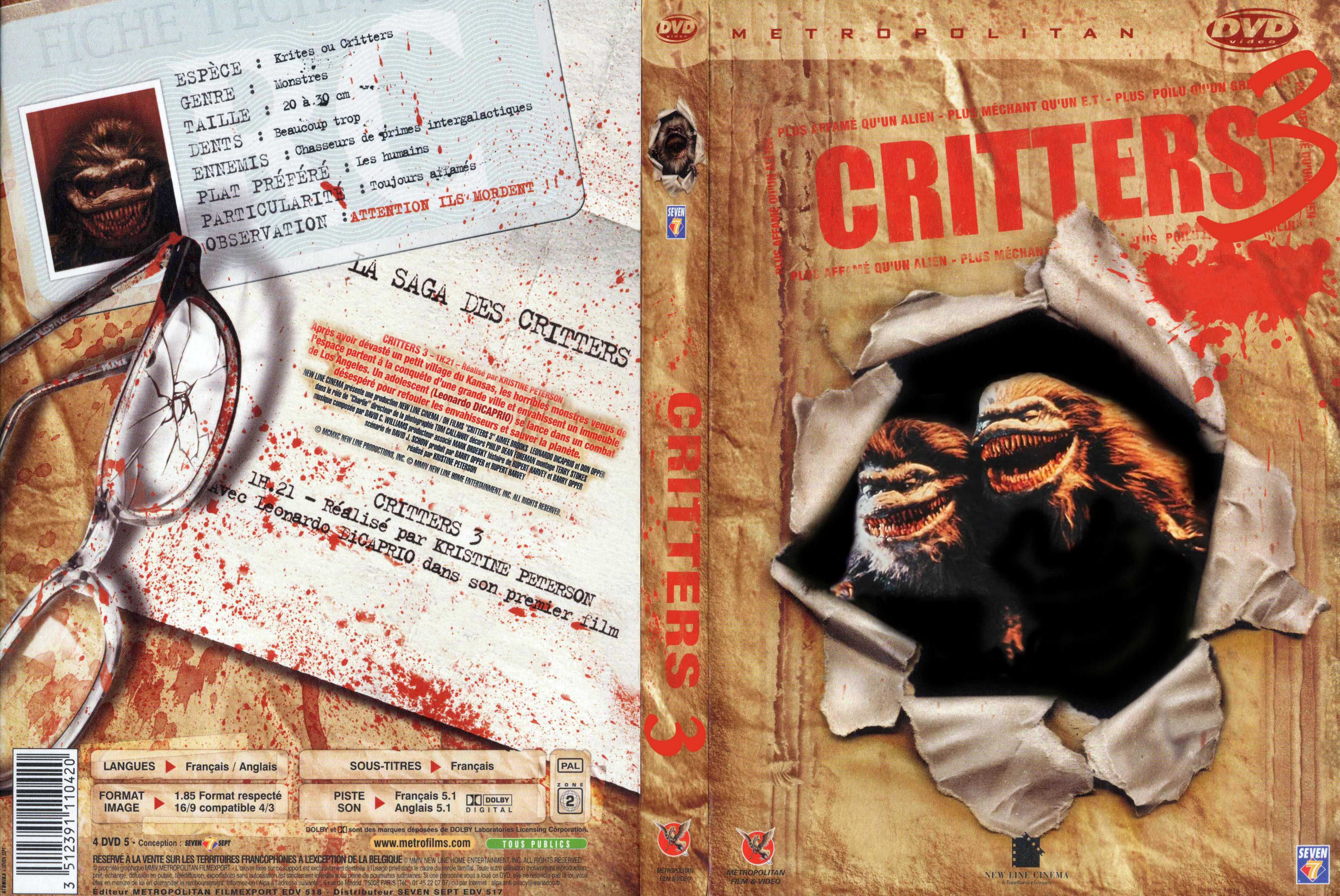 Jaquette DVD Critters 3
