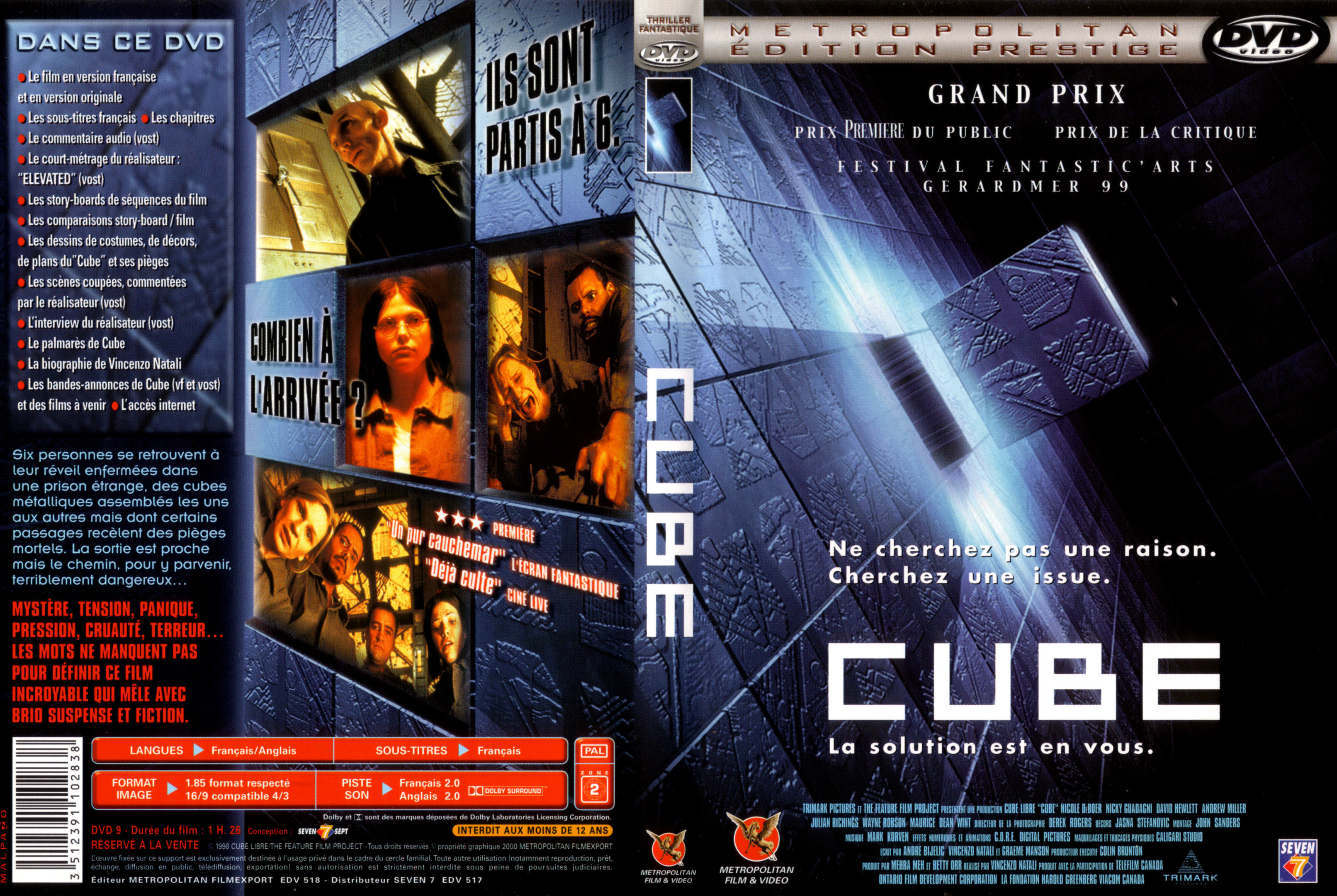 Jaquette DVD Cube
