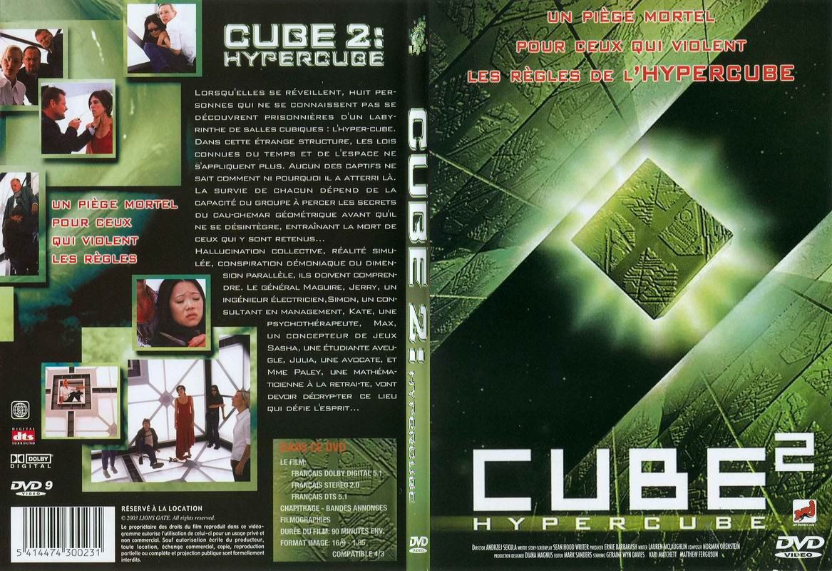 Jaquette DVD Cube 2 - SLIM