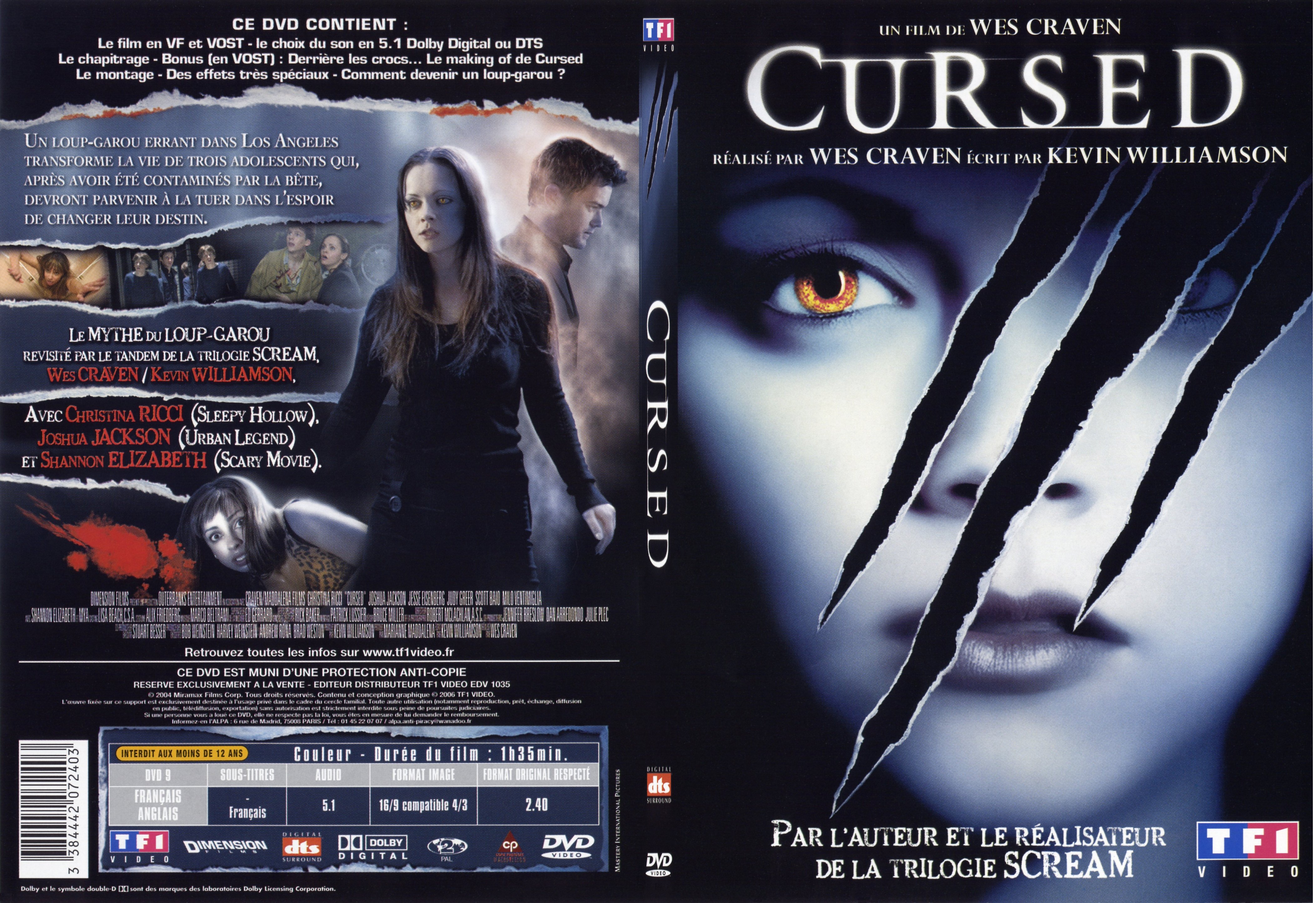 Jaquette DVD Cursed - SLIM
