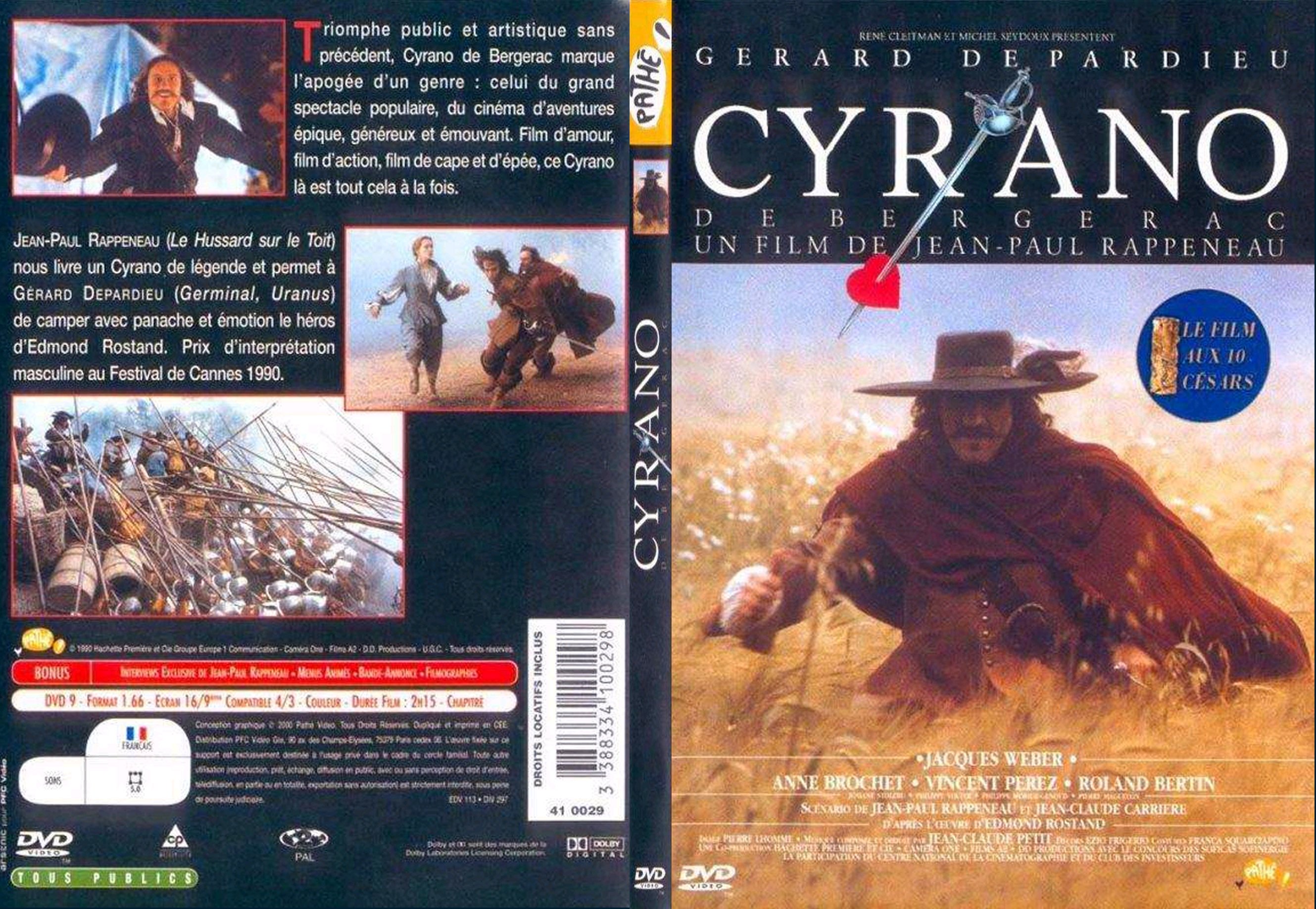 Jaquette DVD Cyrano de Bergerac - SLIM