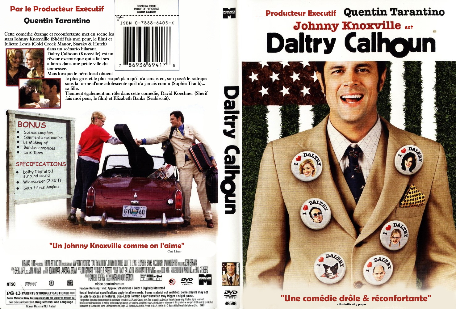 Jaquette DVD Daltry Calhoun