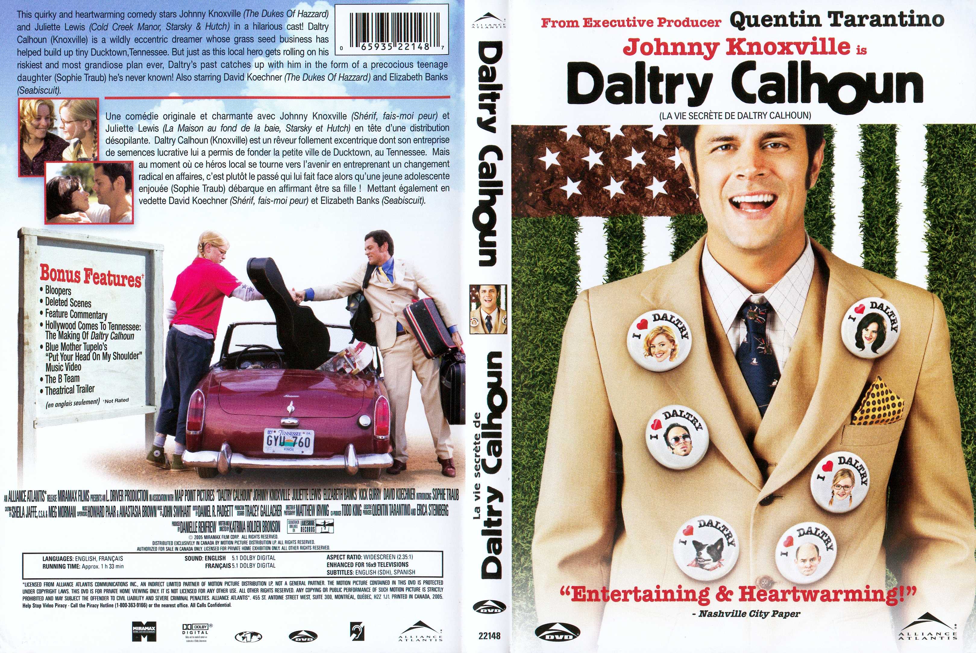 Jaquette DVD Daltry Calhoun v2