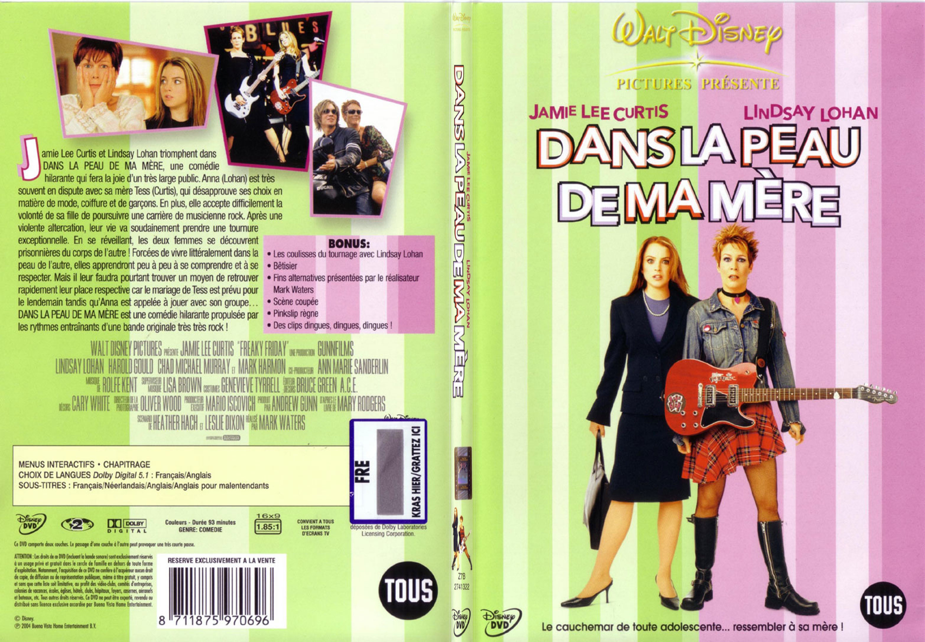 Jaquette DVD Dans la peau de ma mre - SLIM