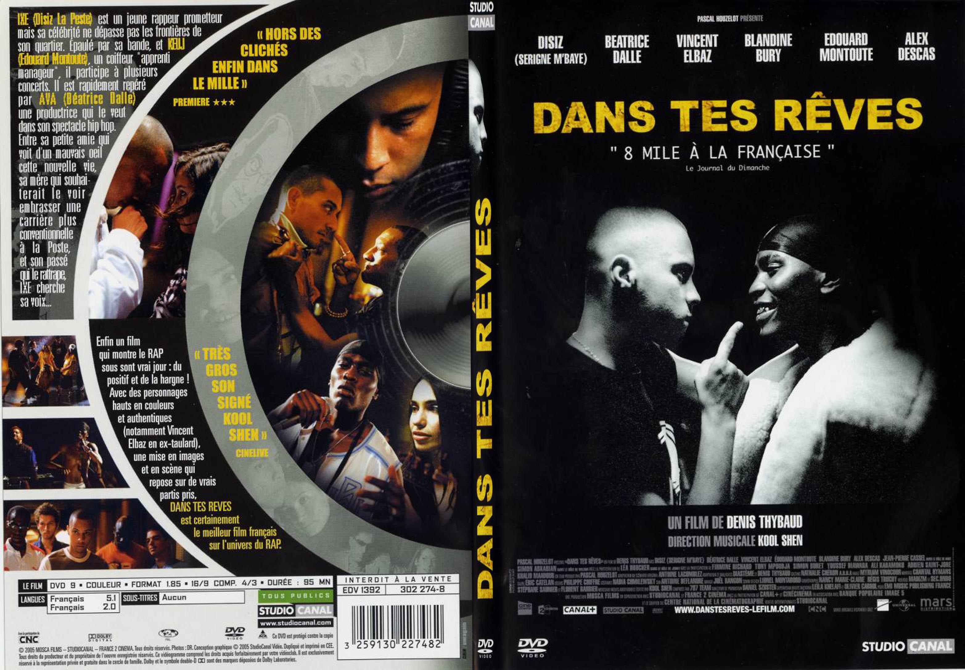 Jaquette DVD Dans tes reves - SLIM