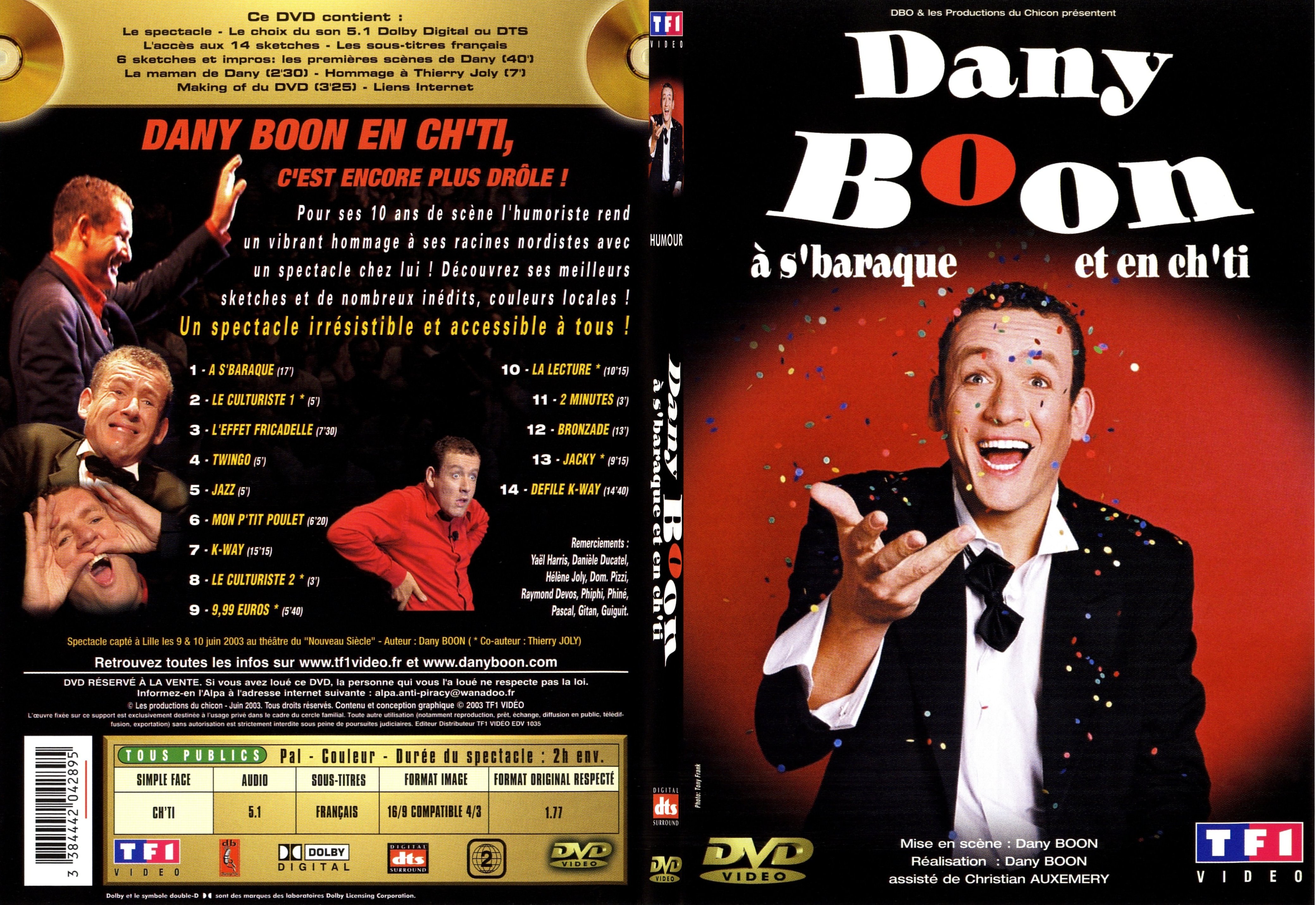 Jaquette DVD Dany Boon  s