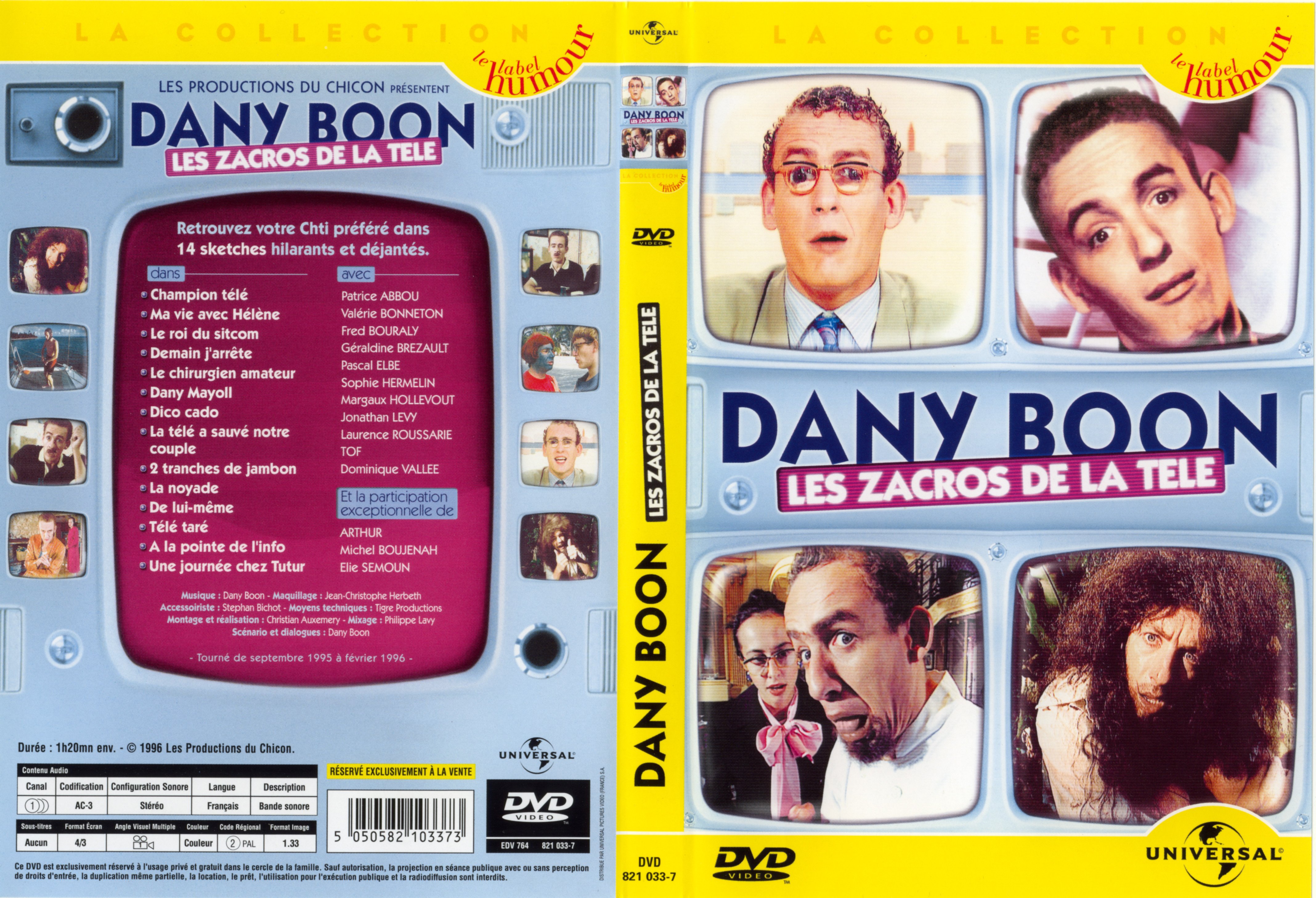 Jaquette DVD Dany Boon les zacros de la tl