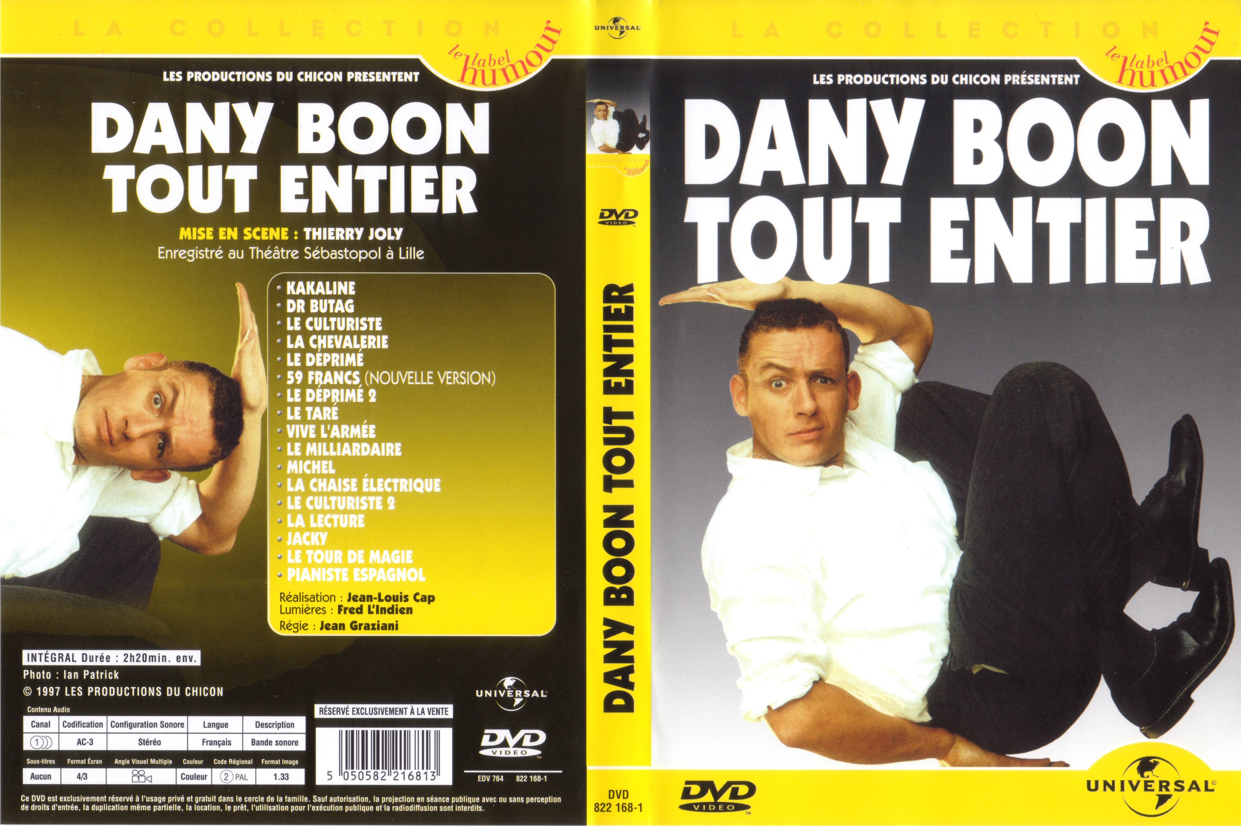 Jaquette DVD Dany Boon tout entier