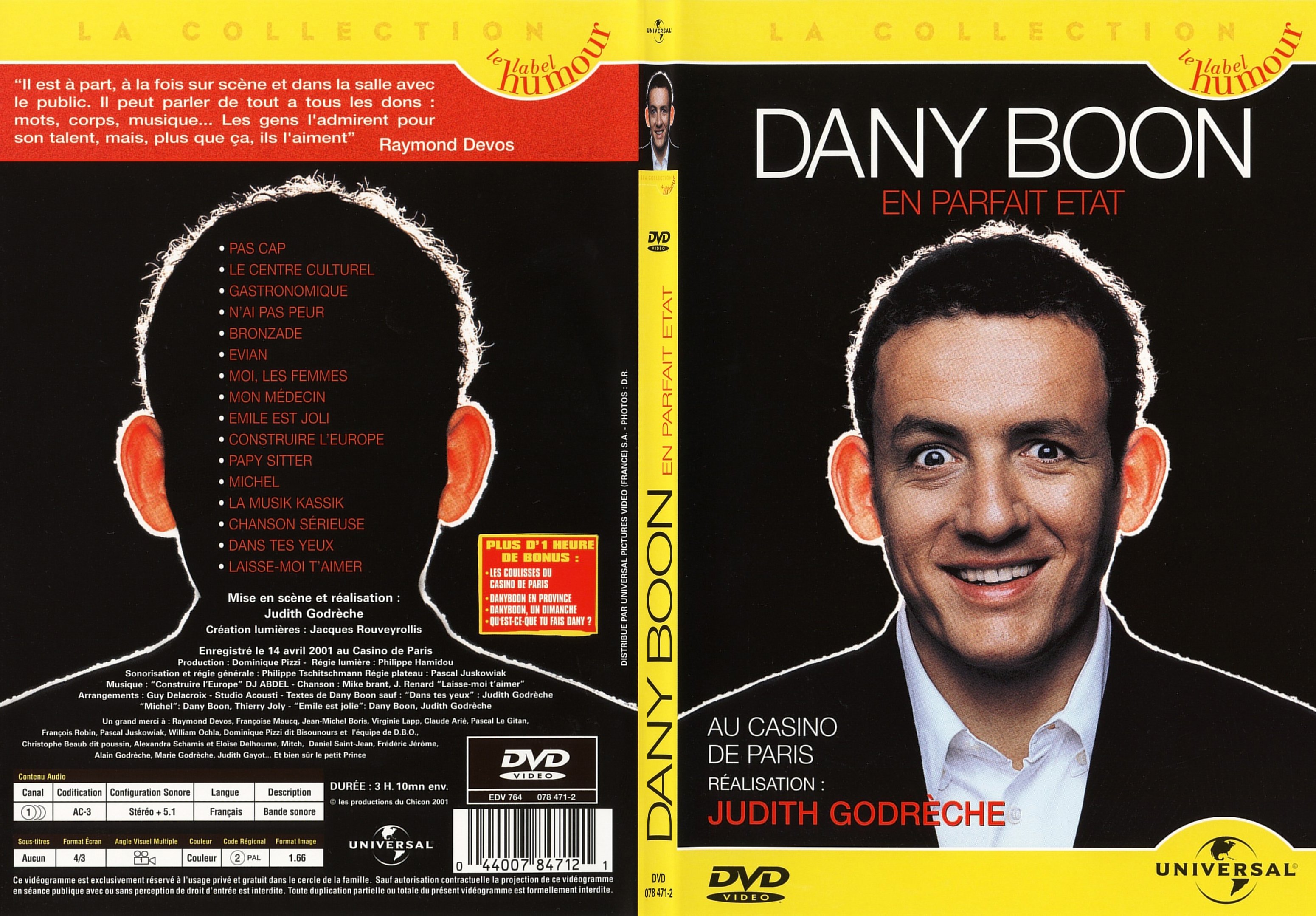 Jaquette DVD Dany boon en parfait tat - SLIM