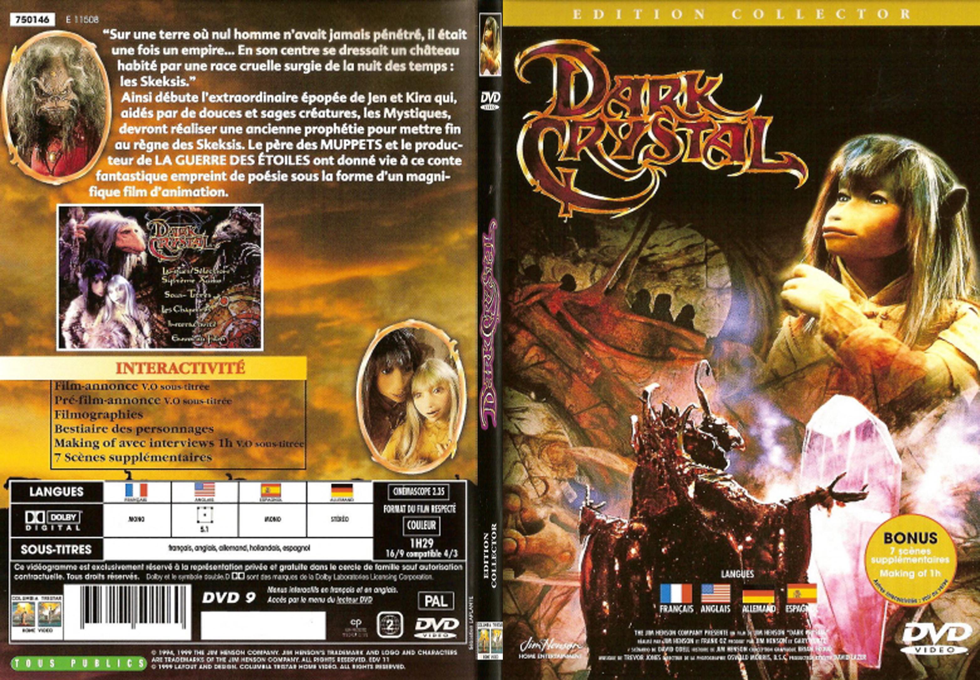 Jaquette DVD Dark crystal - SLIM