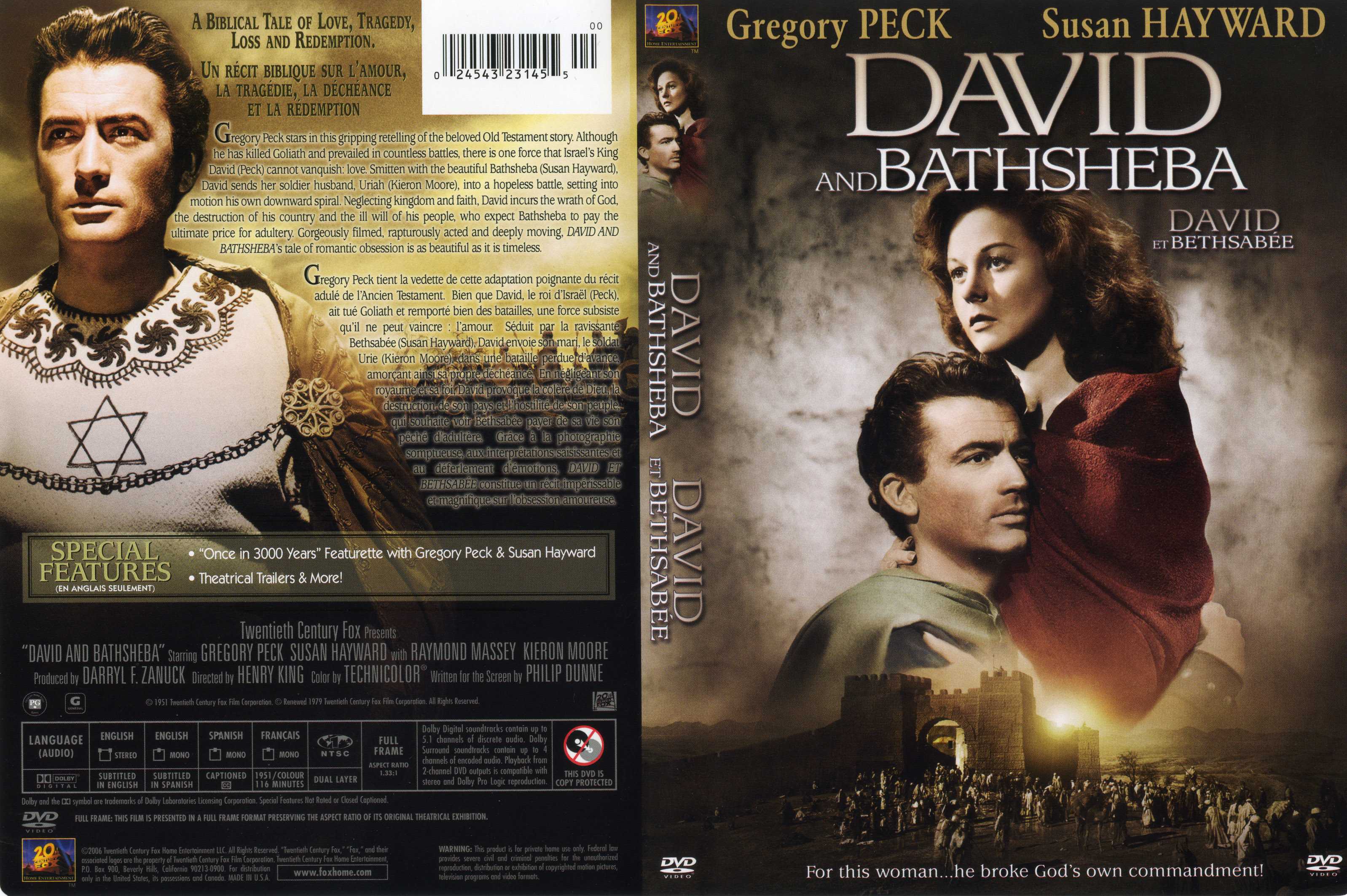 Jaquette DVD David et Bethsabe