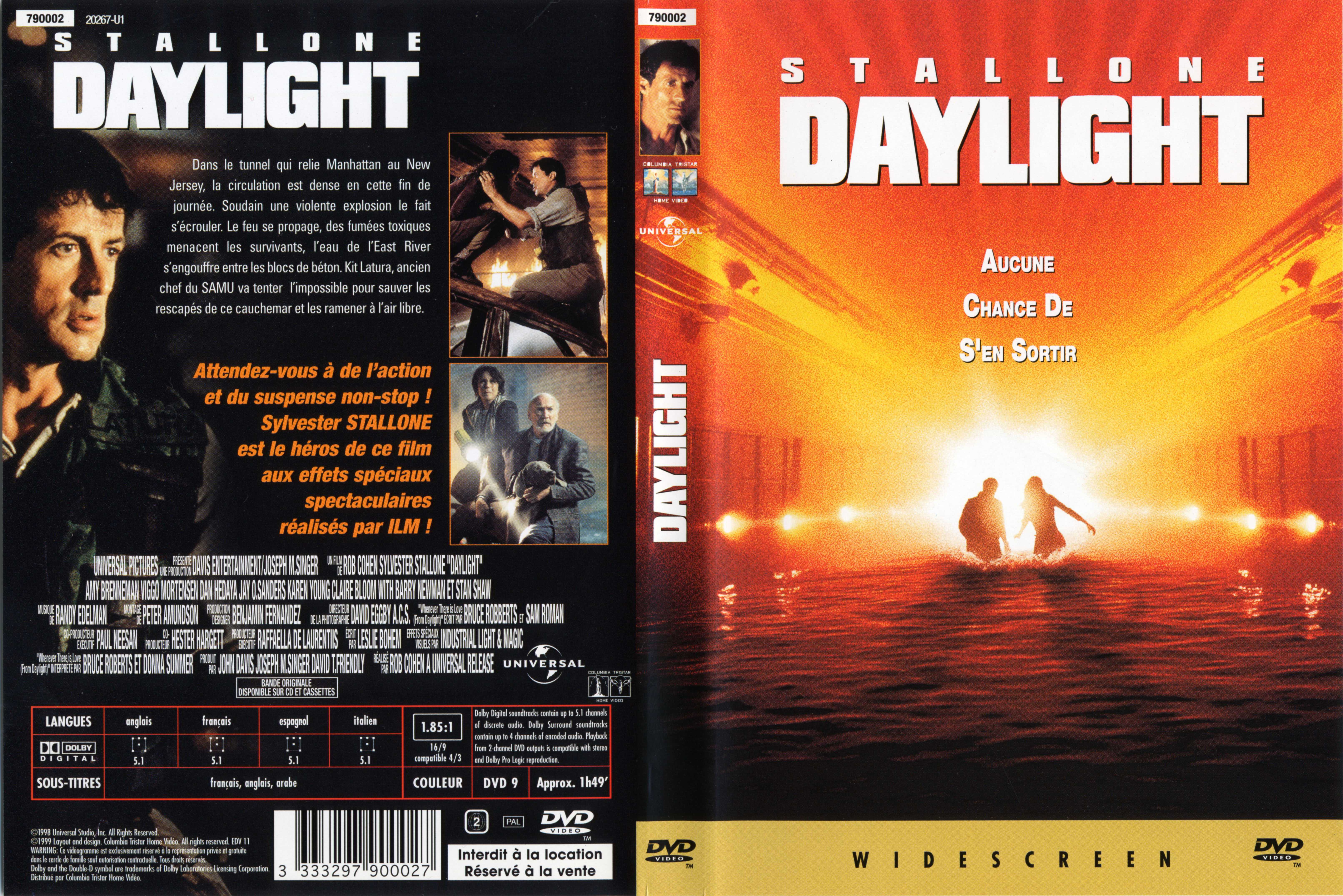 Jaquette DVD Daylight v2