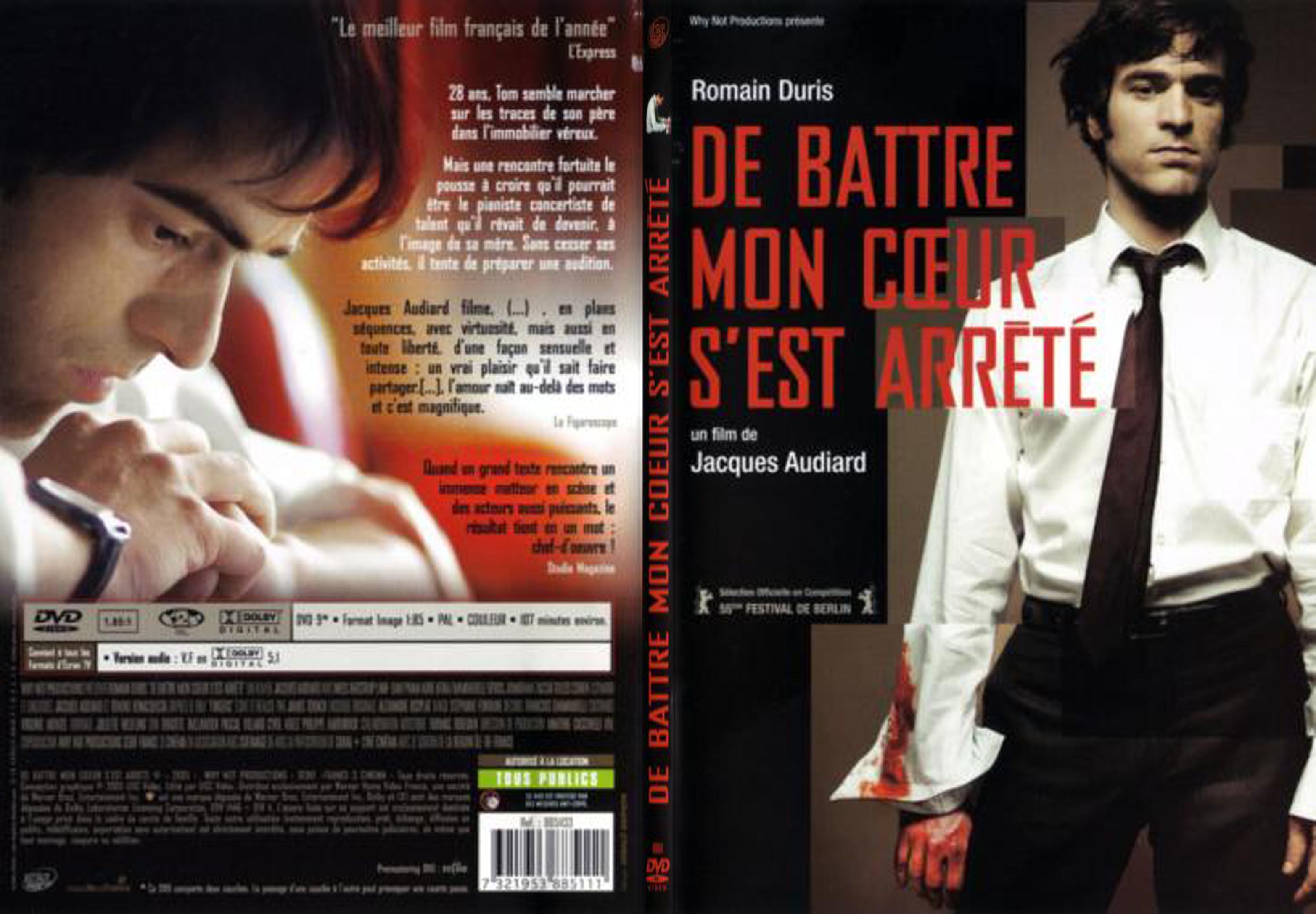 Jaquette DVD De battre mon coeur c