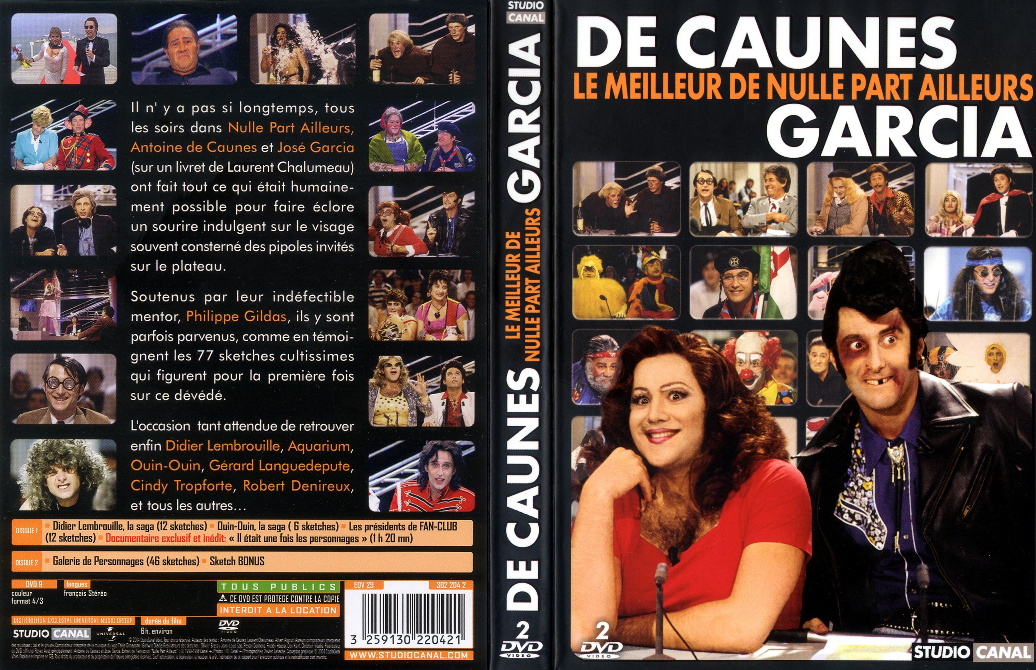 Jaquette DVD De caunes - Garcia le meilleur de NPA