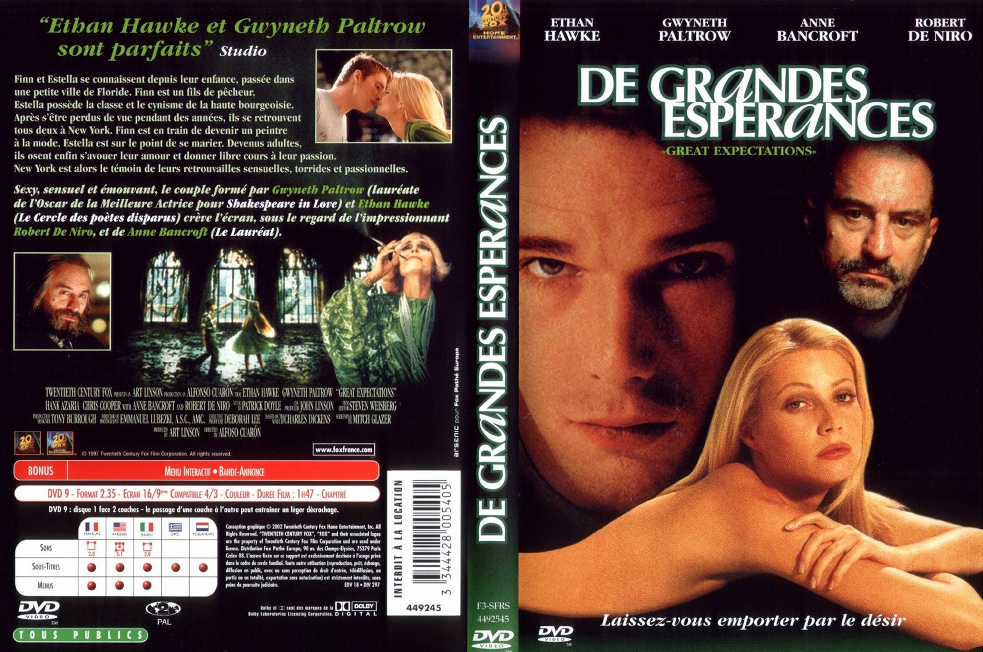 Jaquette DVD De grandes esprances