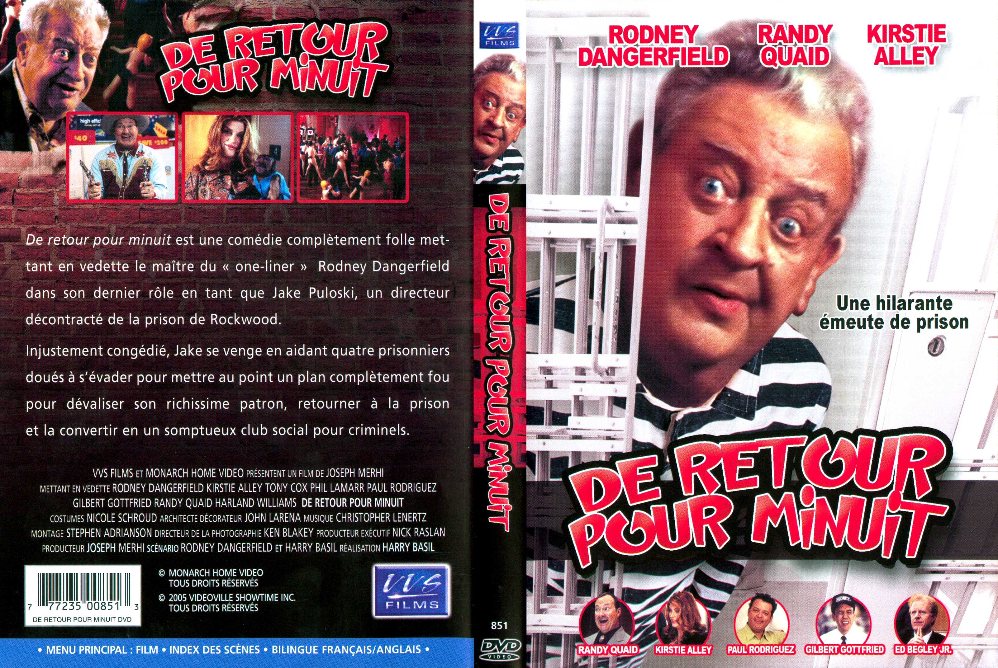 Jaquette DVD De retour pour minuit